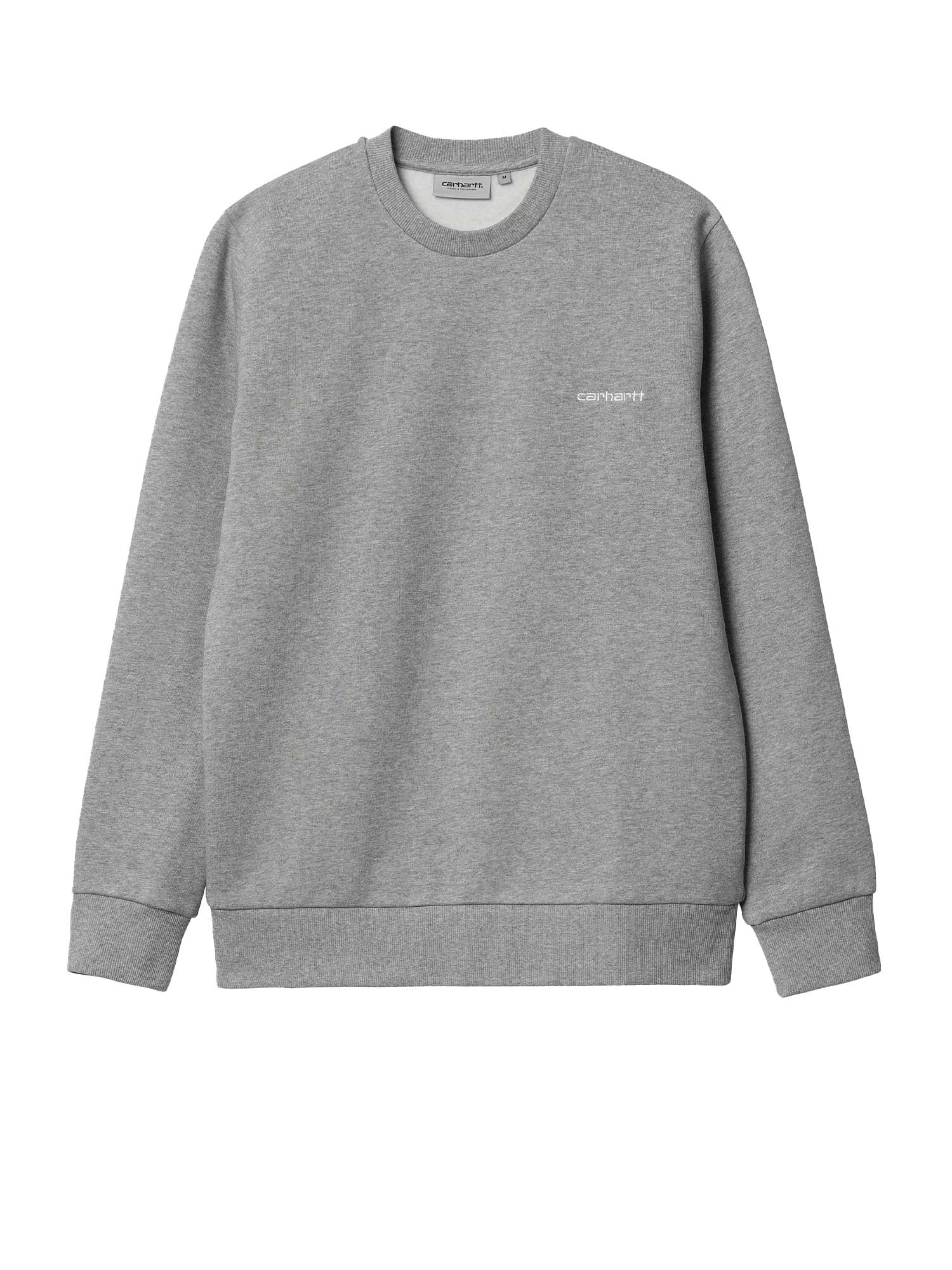 Carhartt Wip Script Embroidery Sweatshirt Grigio