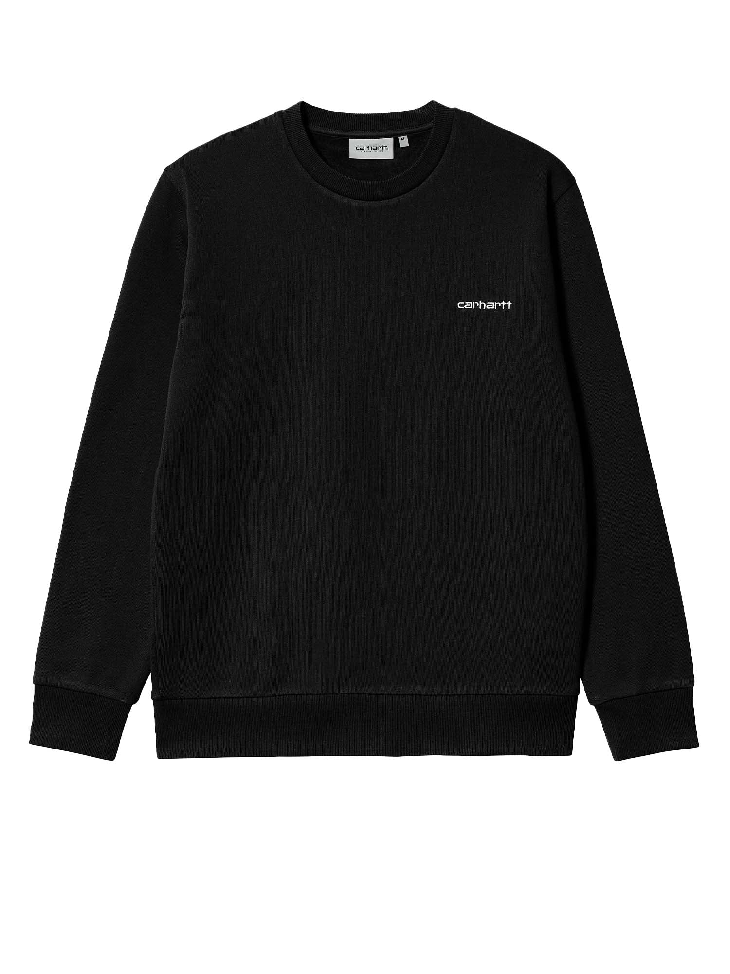 Carhartt Wip Script Embroidery Sweatshirt Nero