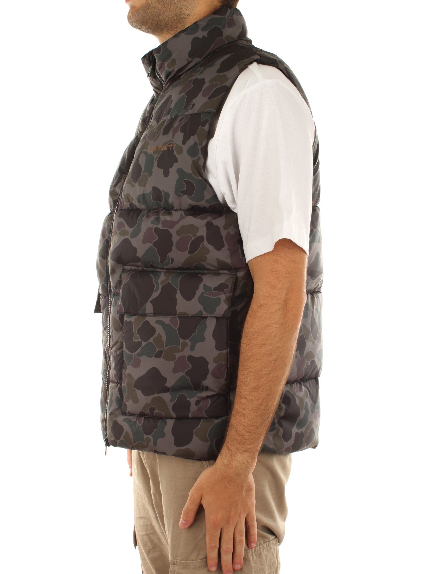 Carhartt Wip Springfield Vest Camo Grigio