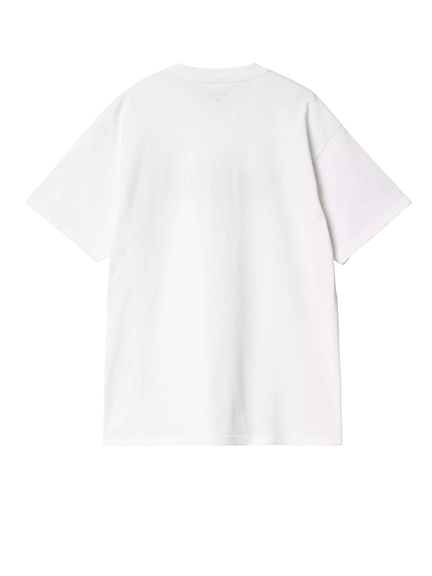 Carhartt Wip S/S American Script T-Shirt Bianco