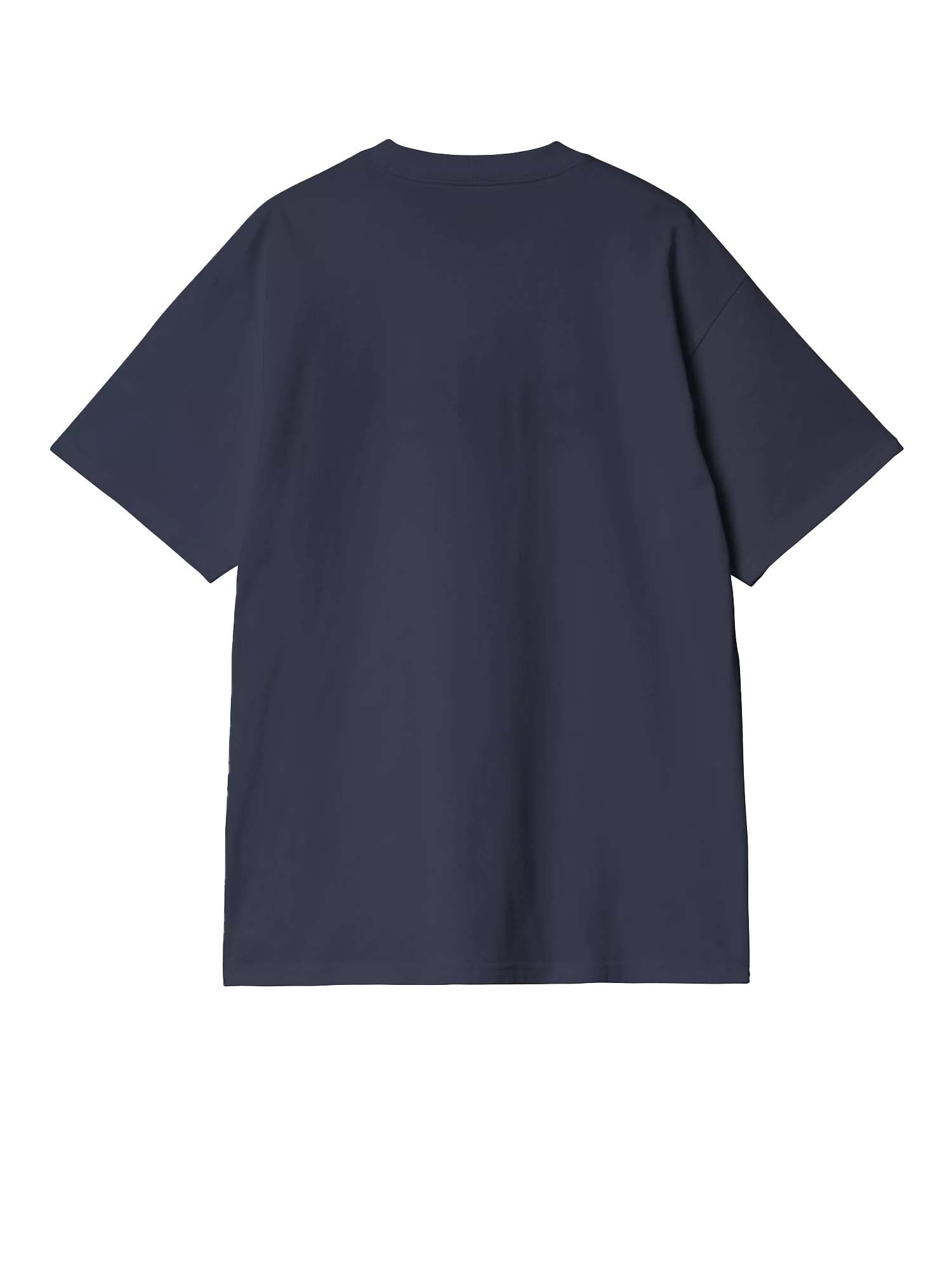 Carhartt Wip S/S American Script T-Shirt Blu