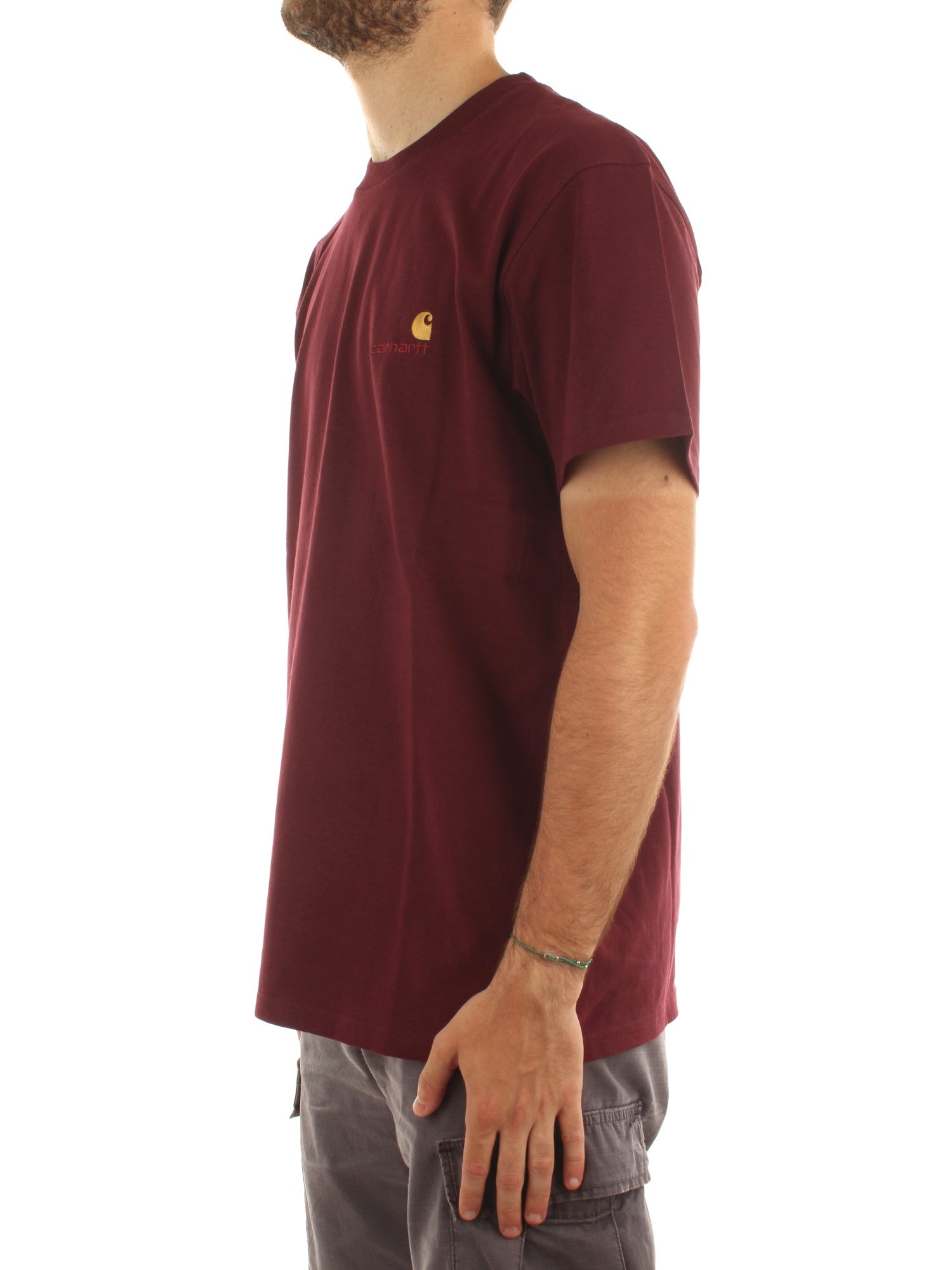 Carhartt Wip S/S American Script T-Shirt Rosso