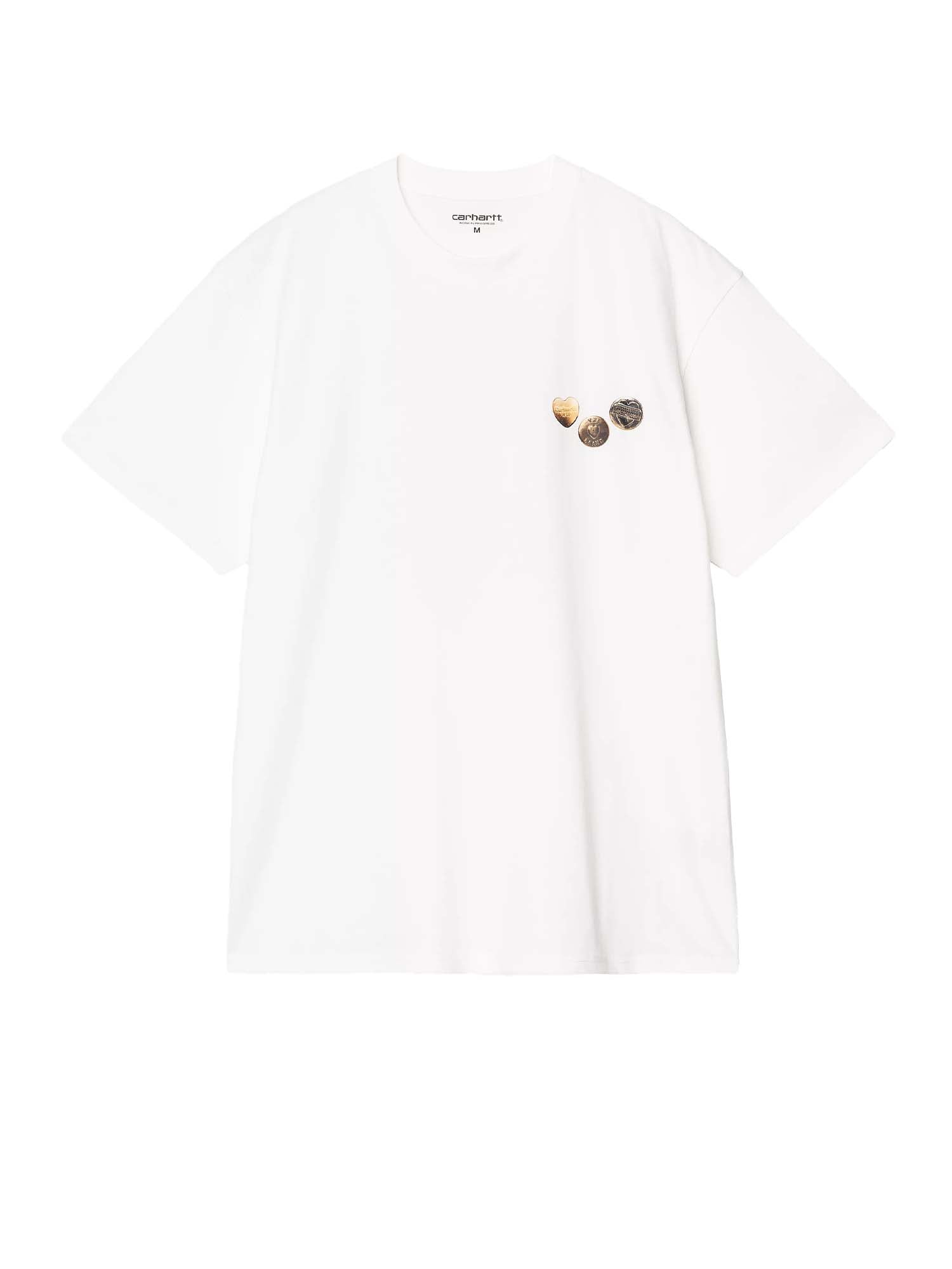 Carhartt Wip S/S Button T-Shirt Bianco