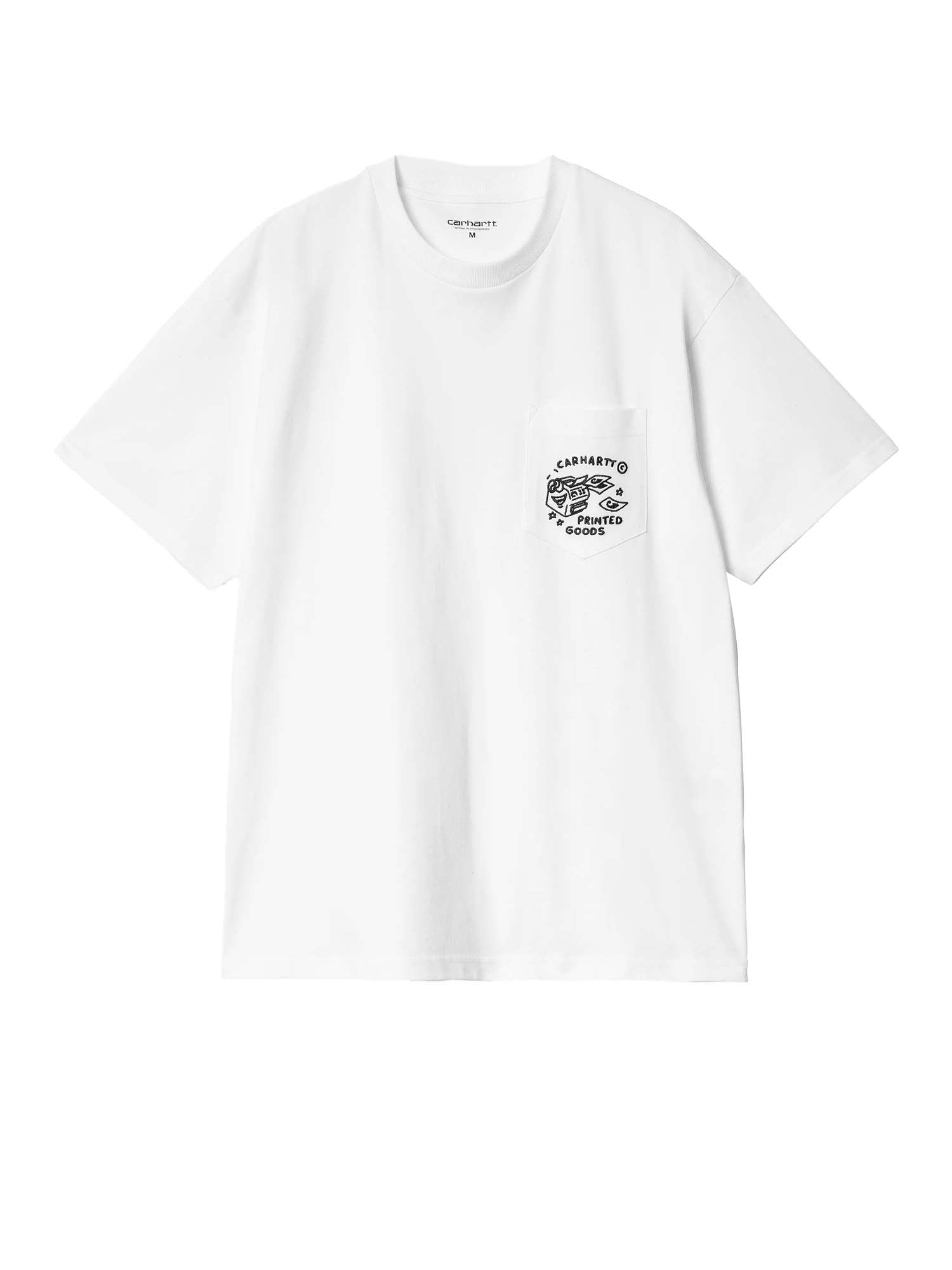 Carhartt Wip S/S Fragments Pocket T-Shirt Bianco