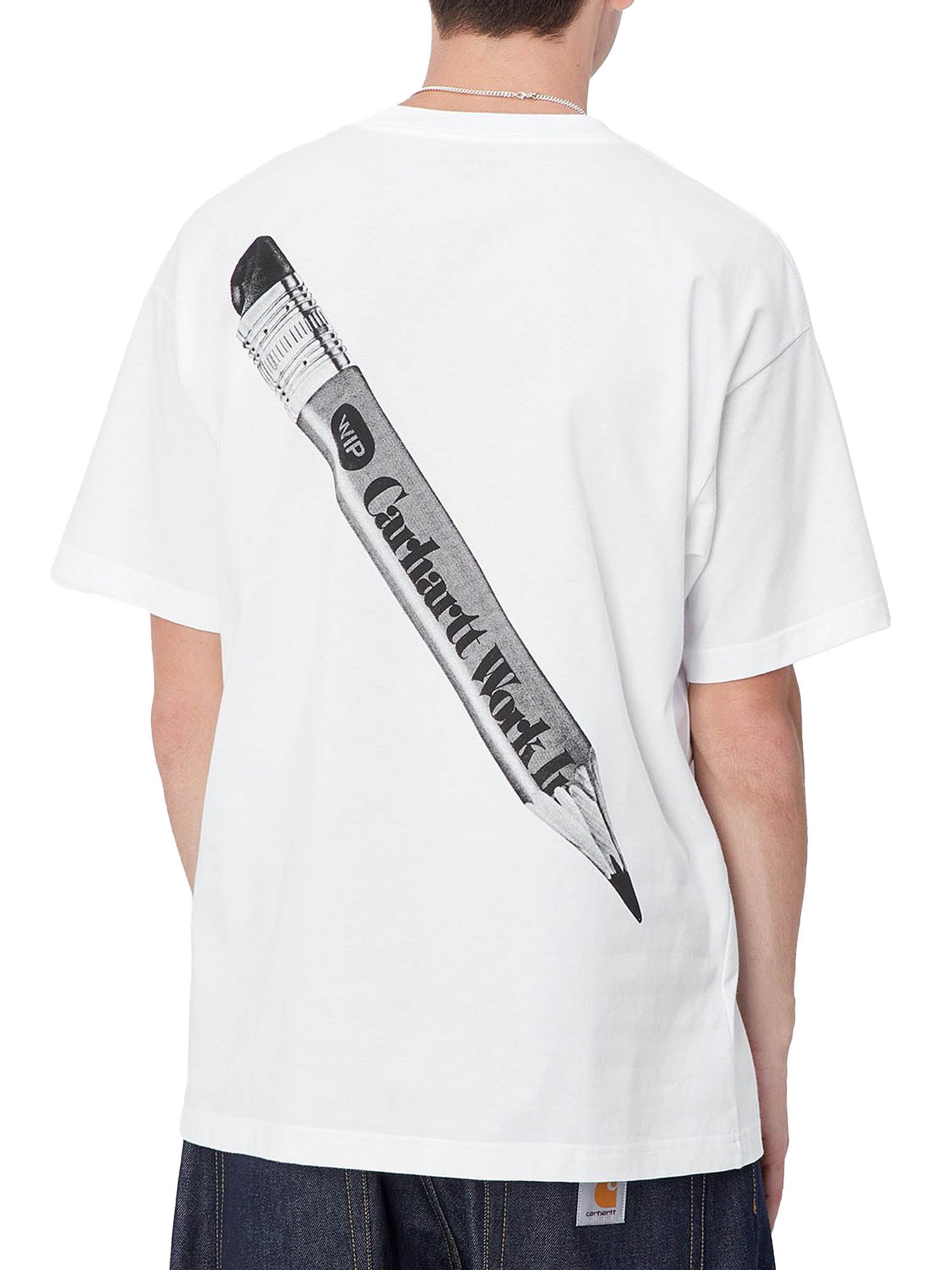 Carhartt Wip S/S WIP Pencil T-Shirt Bianco