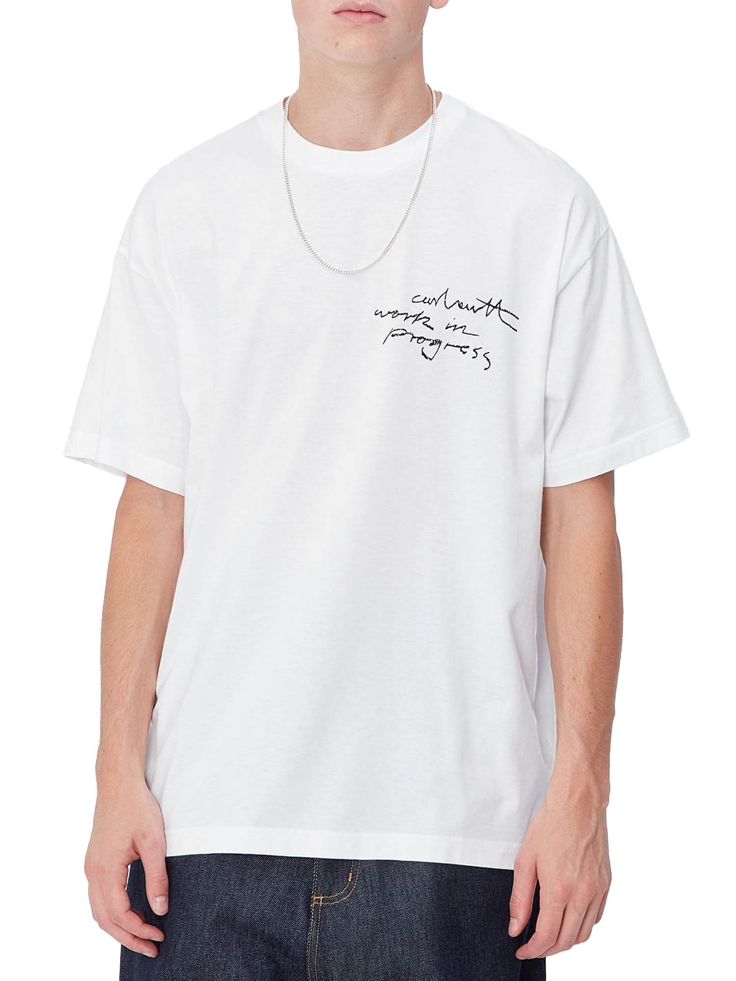 Carhartt Wip S/S WIP Pencil T-Shirt Bianco