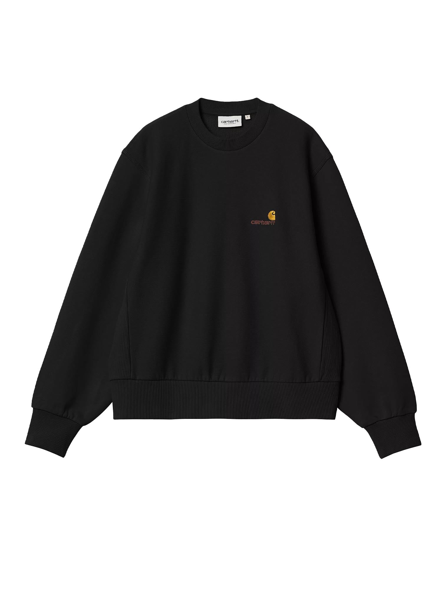 Carhartt Wip W' American Script Sweatshirt Nero