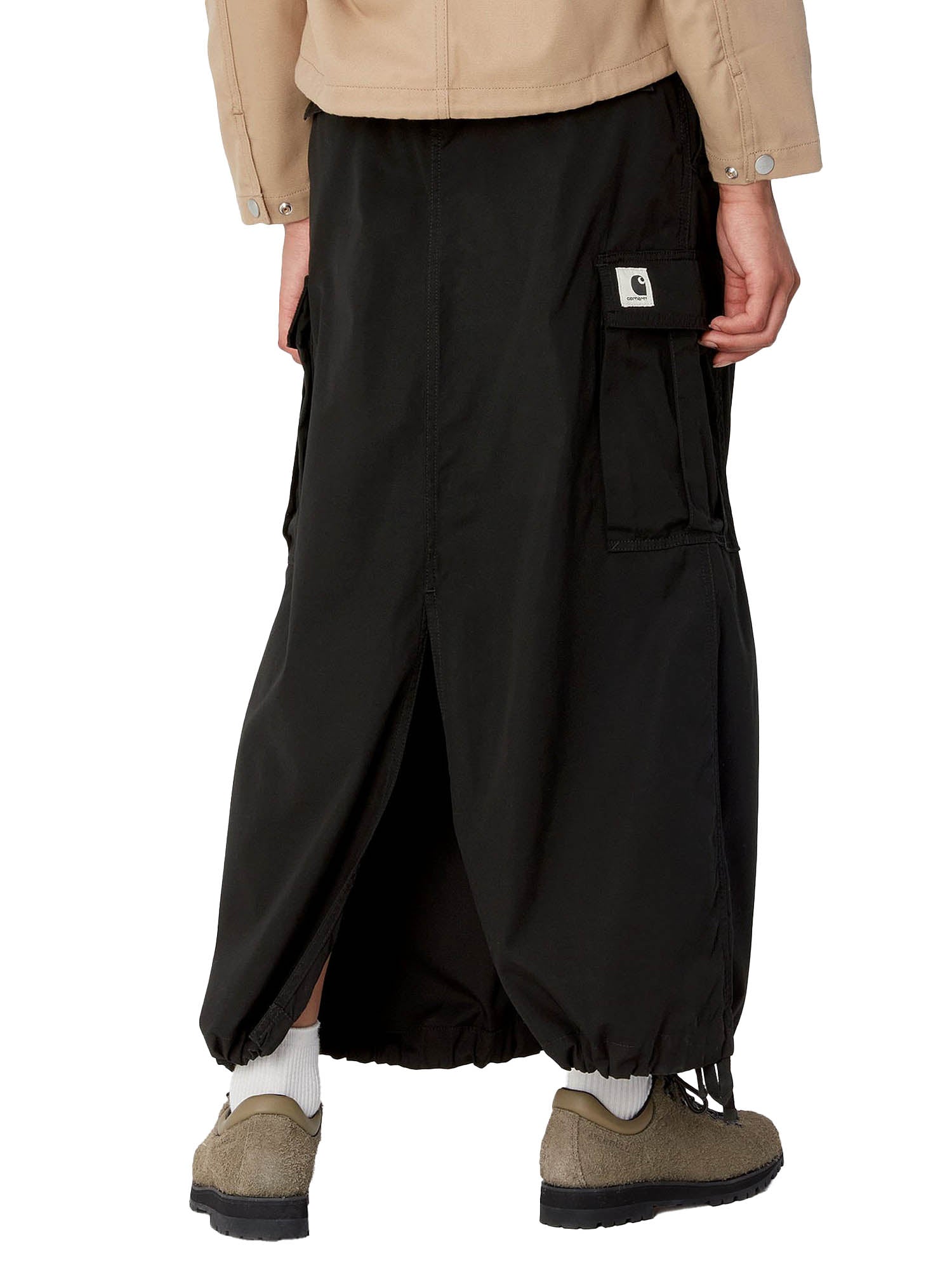 Carhartt Wip W' Cargo Skirt Long Nero