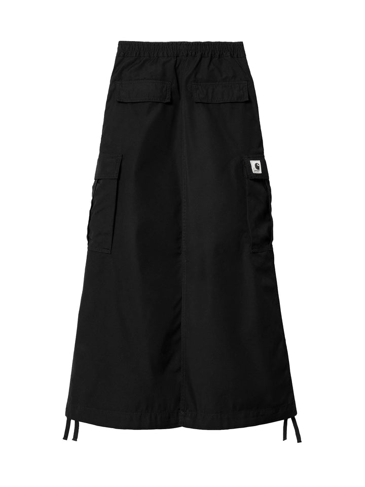 Carhartt Wip W' Cargo Skirt Long Nero