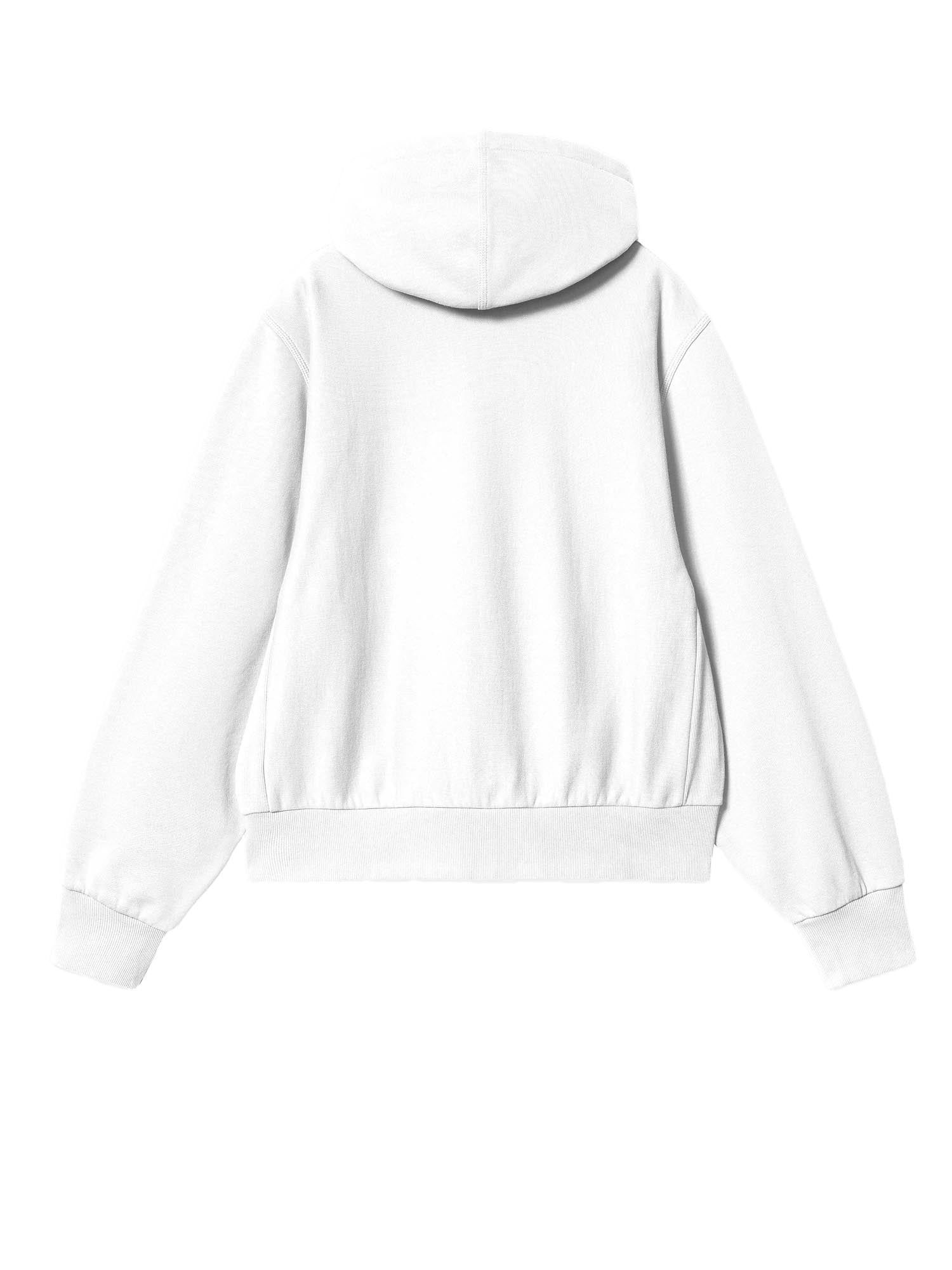 Carhartt Wip W' Hooded American Script Sweatshirt Bianco