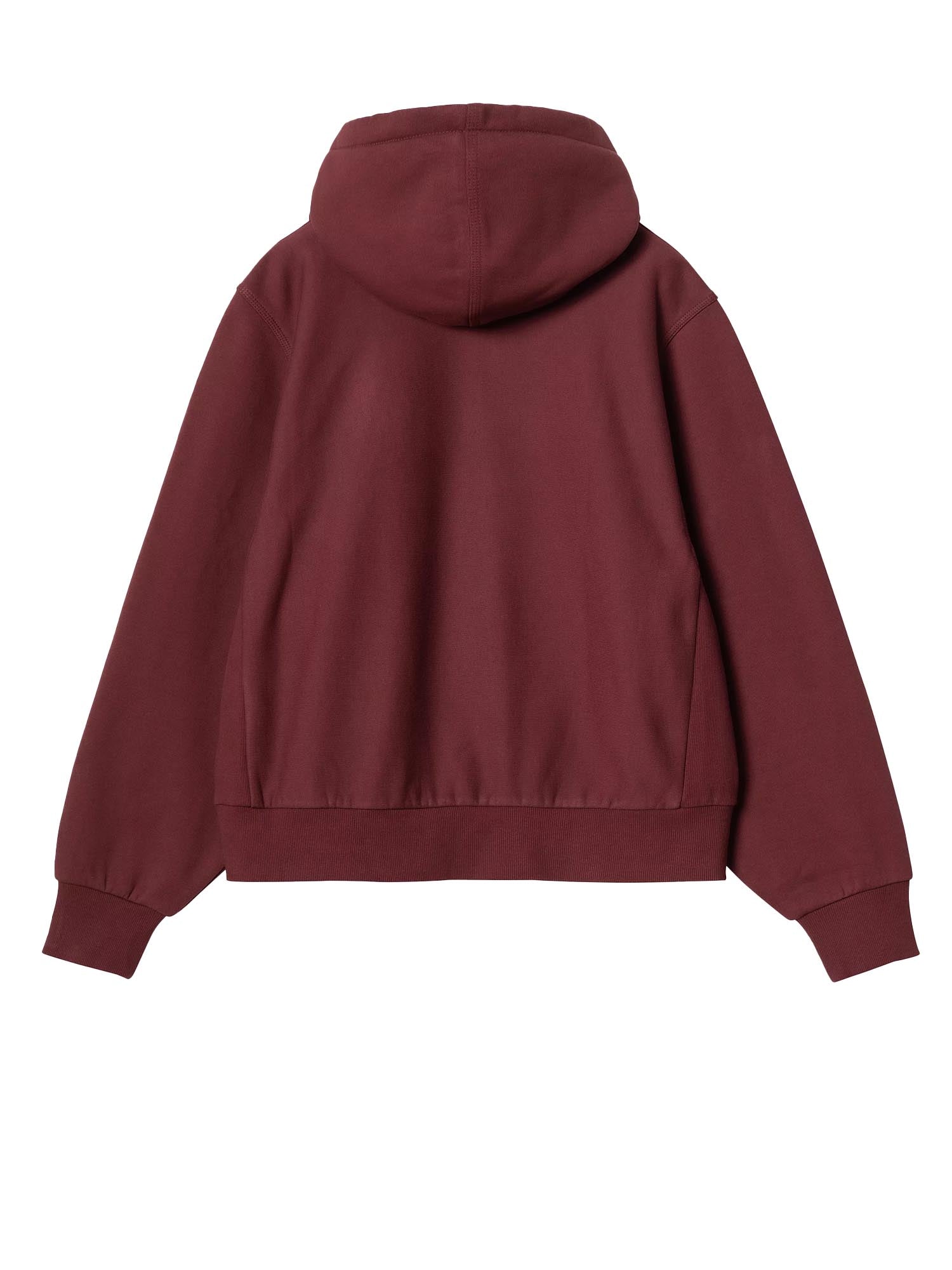 Carhartt Wip W' Hooded American Script Sweatshirt Rosso