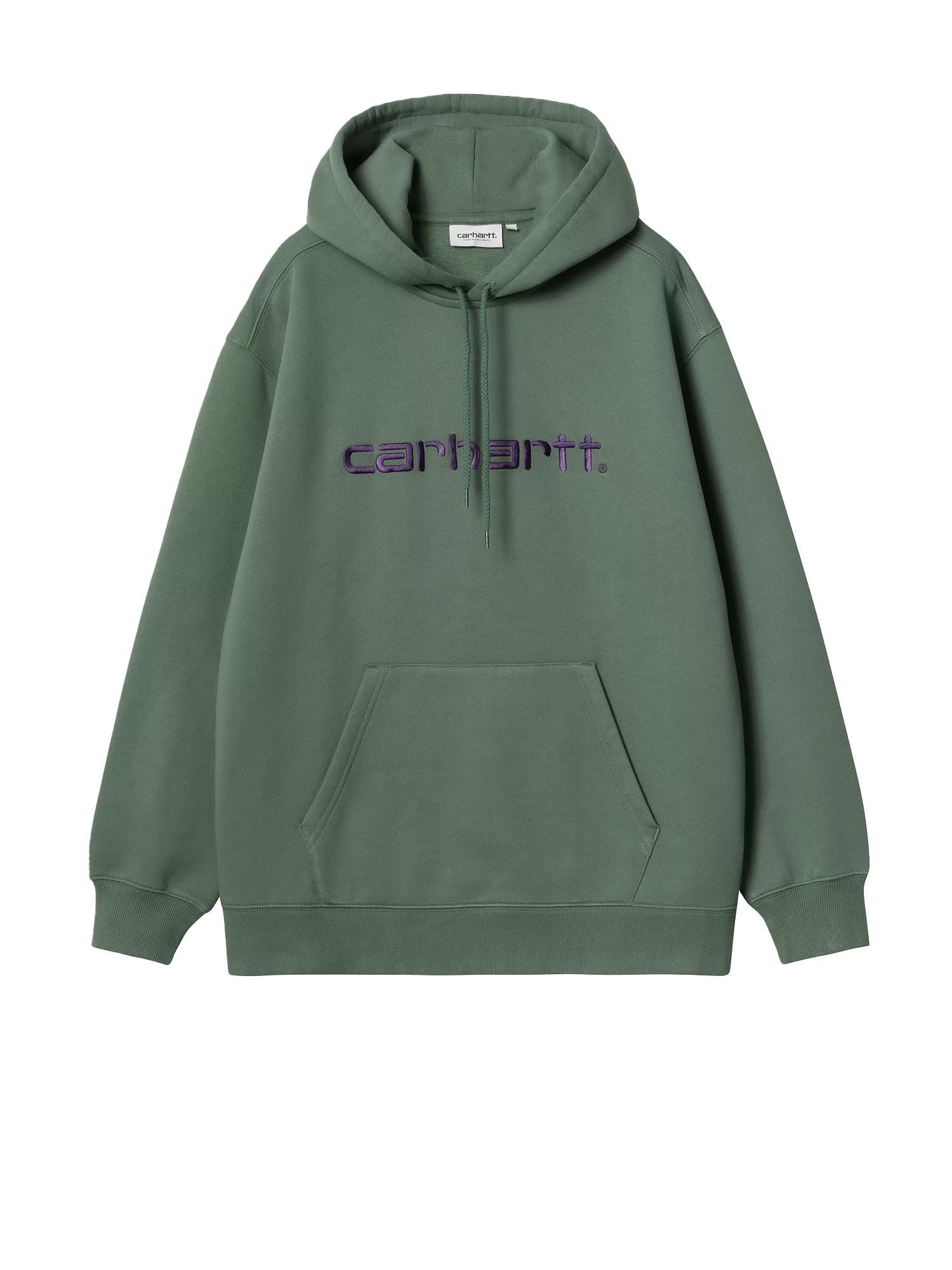 Carhartt Wip W' Hooded Carhartt Sweatshirt Verde