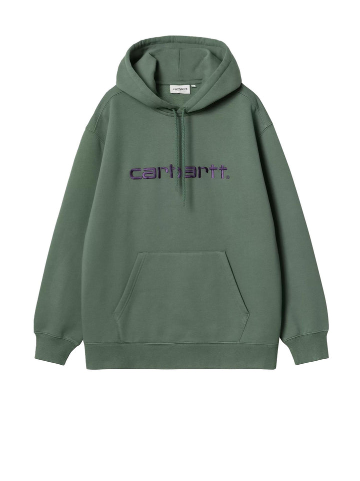 Carhartt Wip W' Hooded Carhartt Sweatshirt Verde