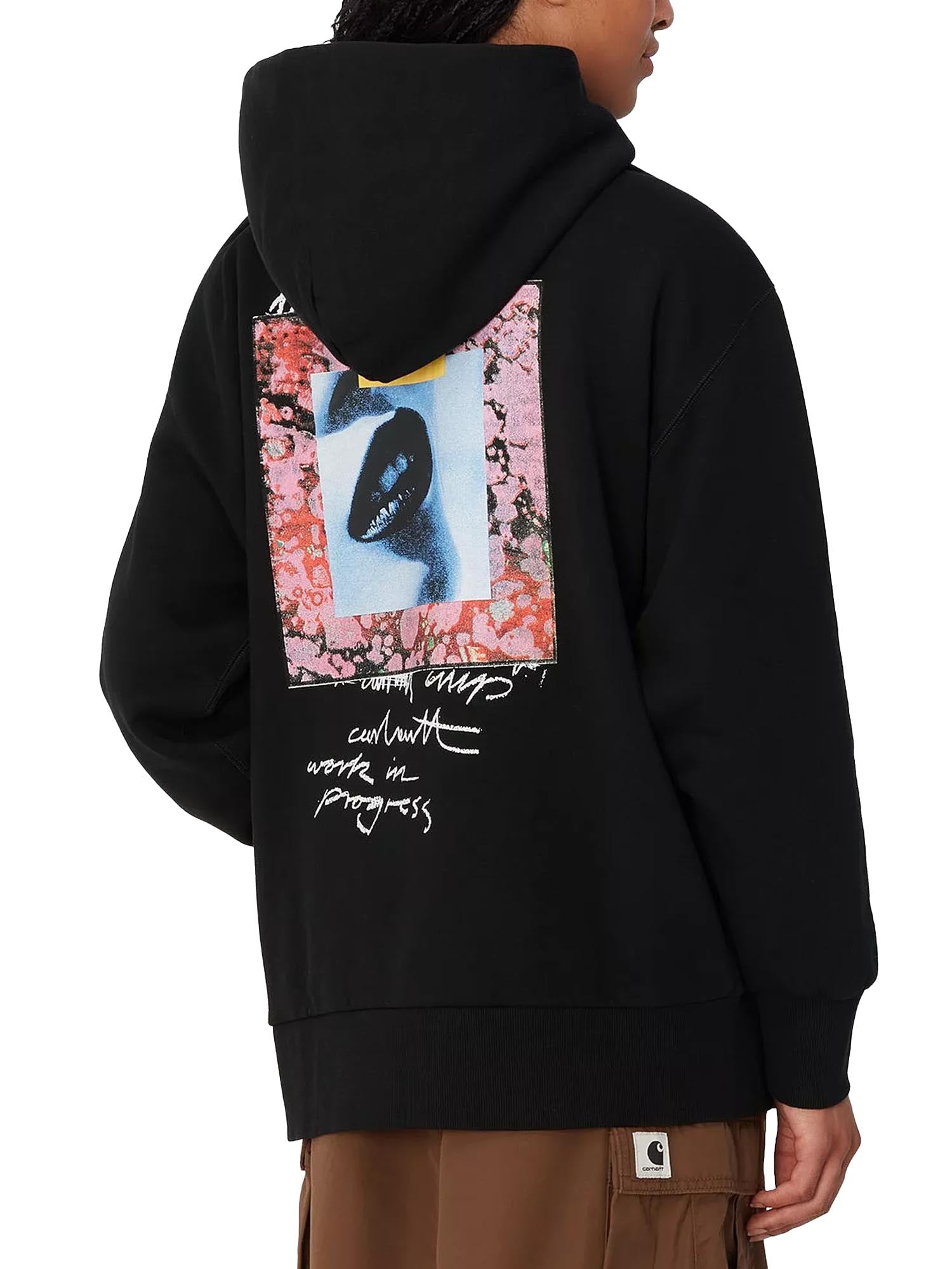 Carhartt Wip W' Hooded Lips Sweat Nero