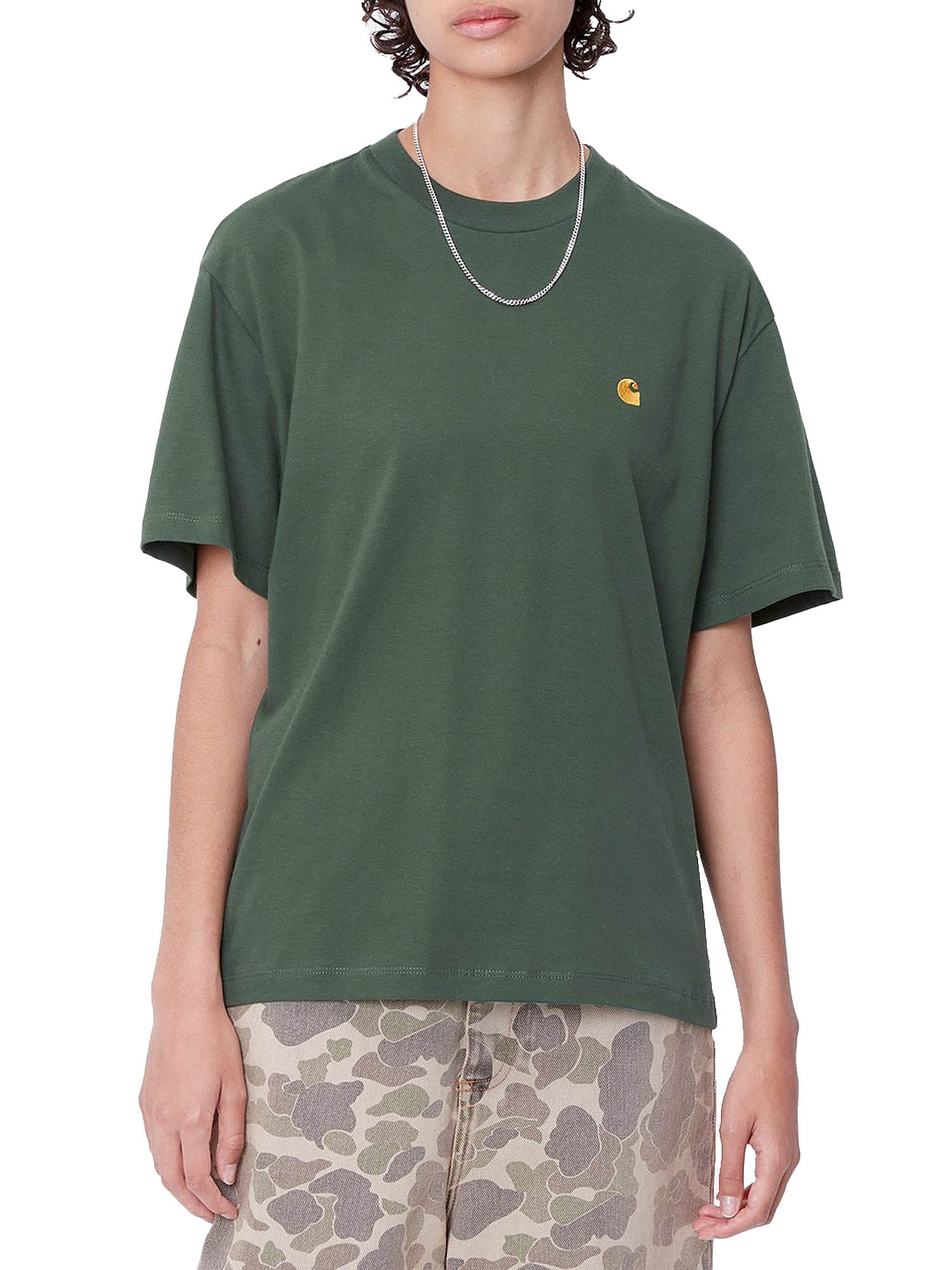 Carhartt Wip W' S/S Chase T-Shirt Verde