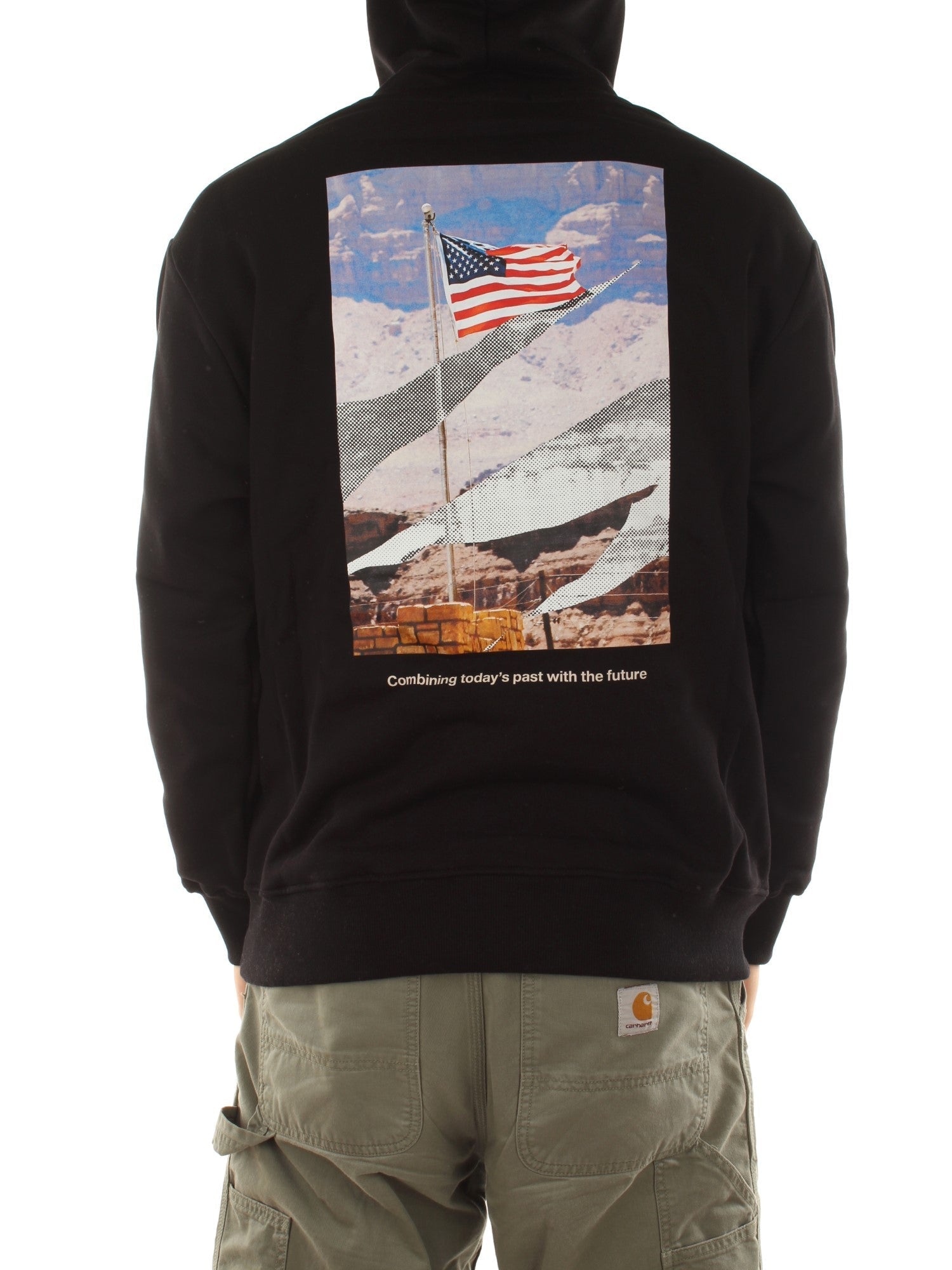 Cat Wwr Stars And Stripes Hoodie Nero