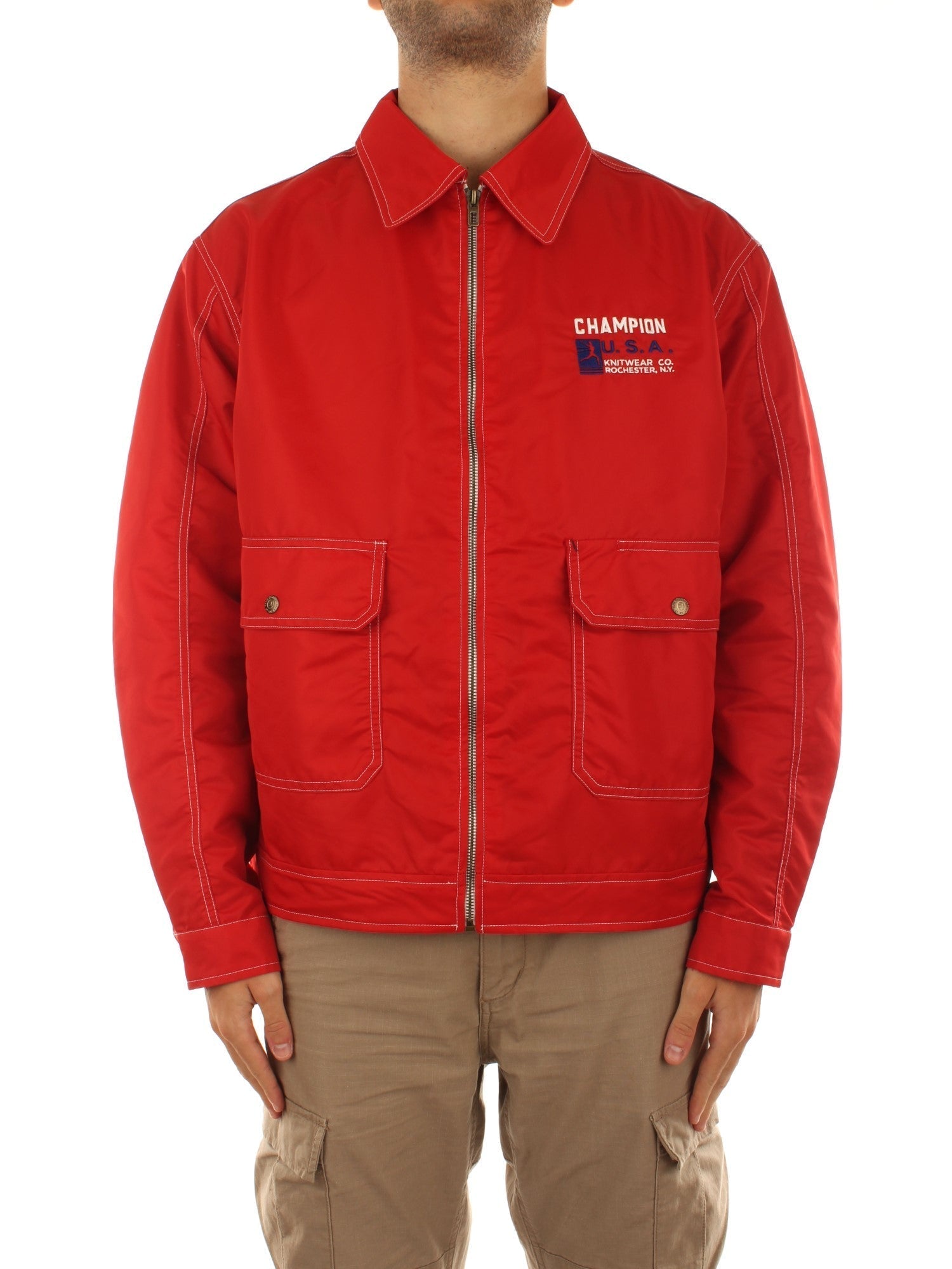 Champion Bomber Jacket Marrone