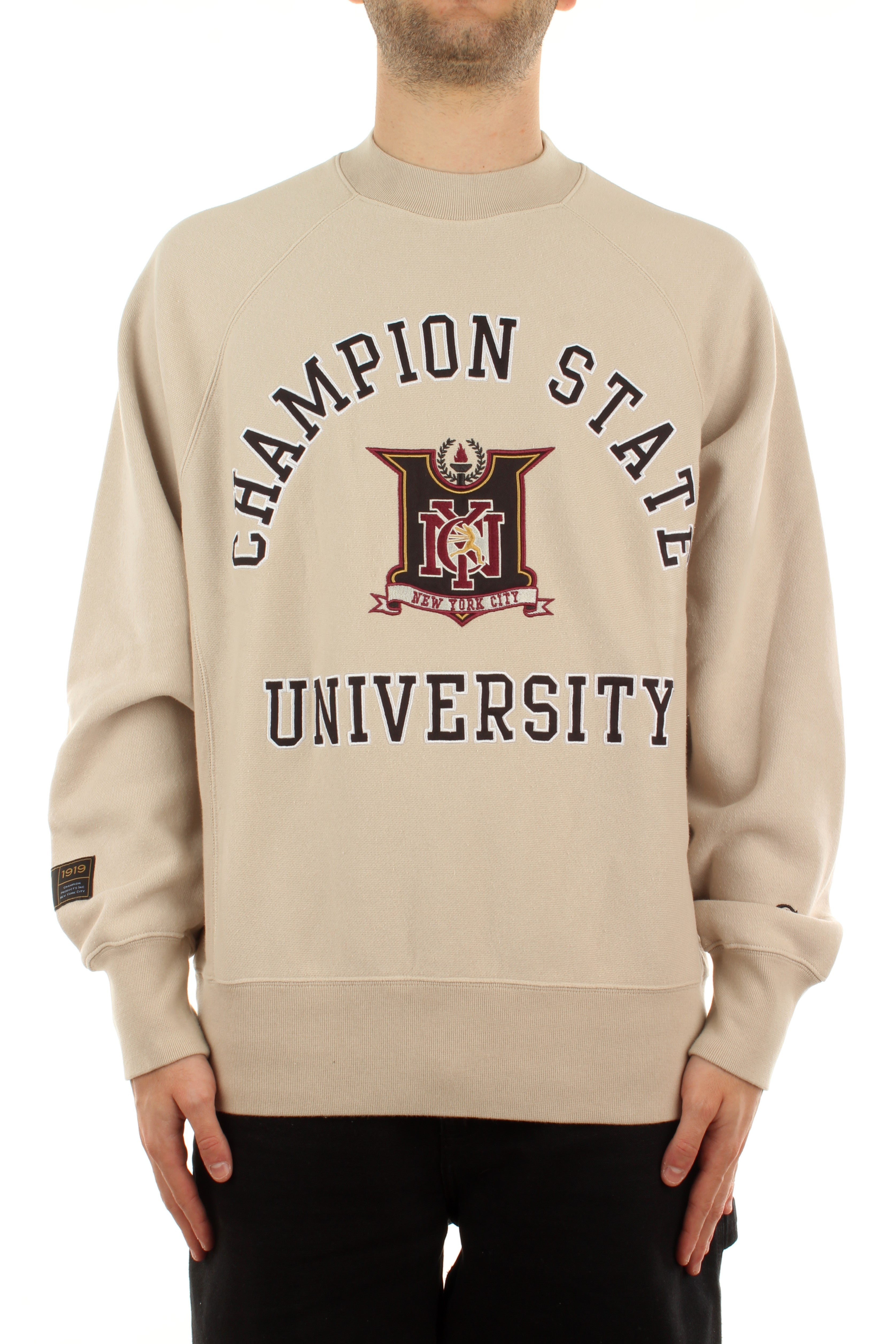 College Style Reverse Weave Sweatshirt