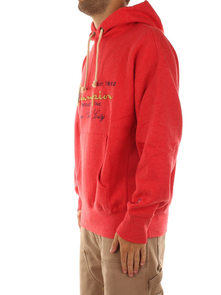 Champion Hooded Sweatshirt Rosso