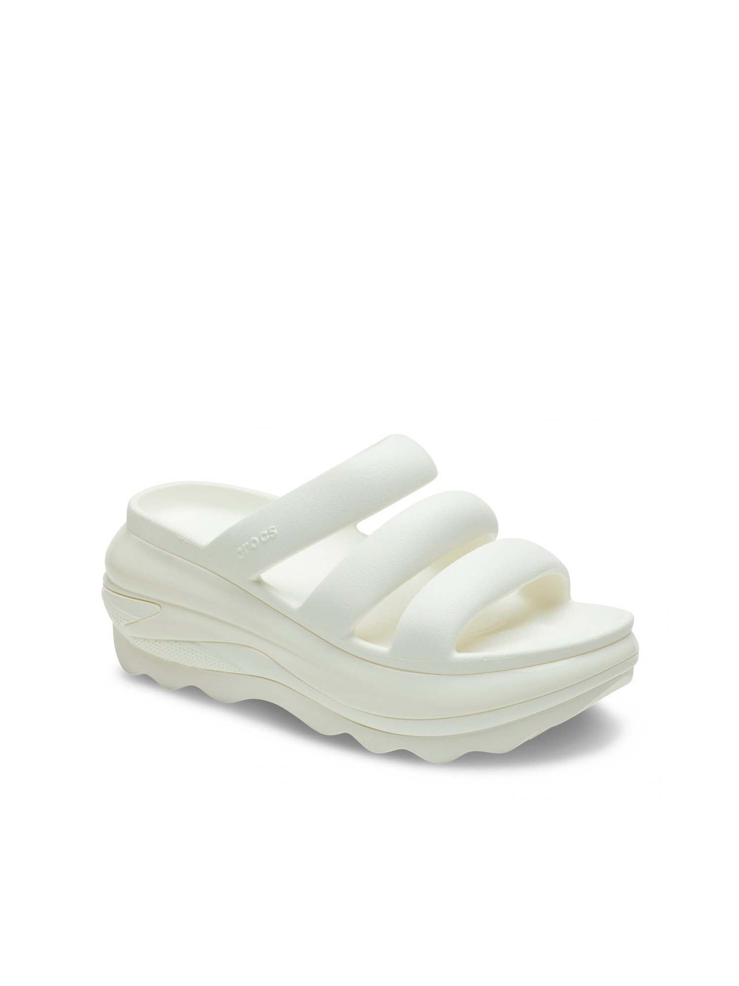 Crocs Mega Crush Triple Strap Bianco