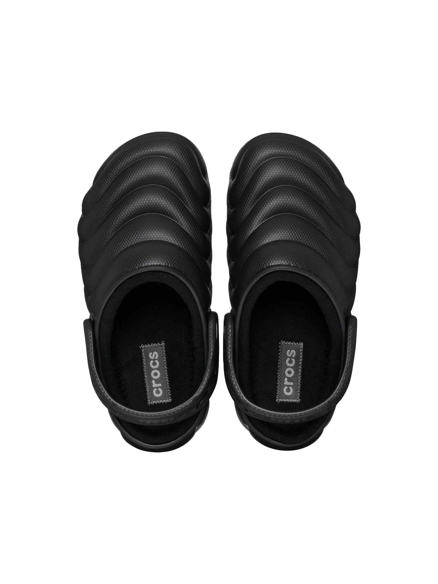 Crocs Scarpe Classic Lined Overpuff Clog Nero