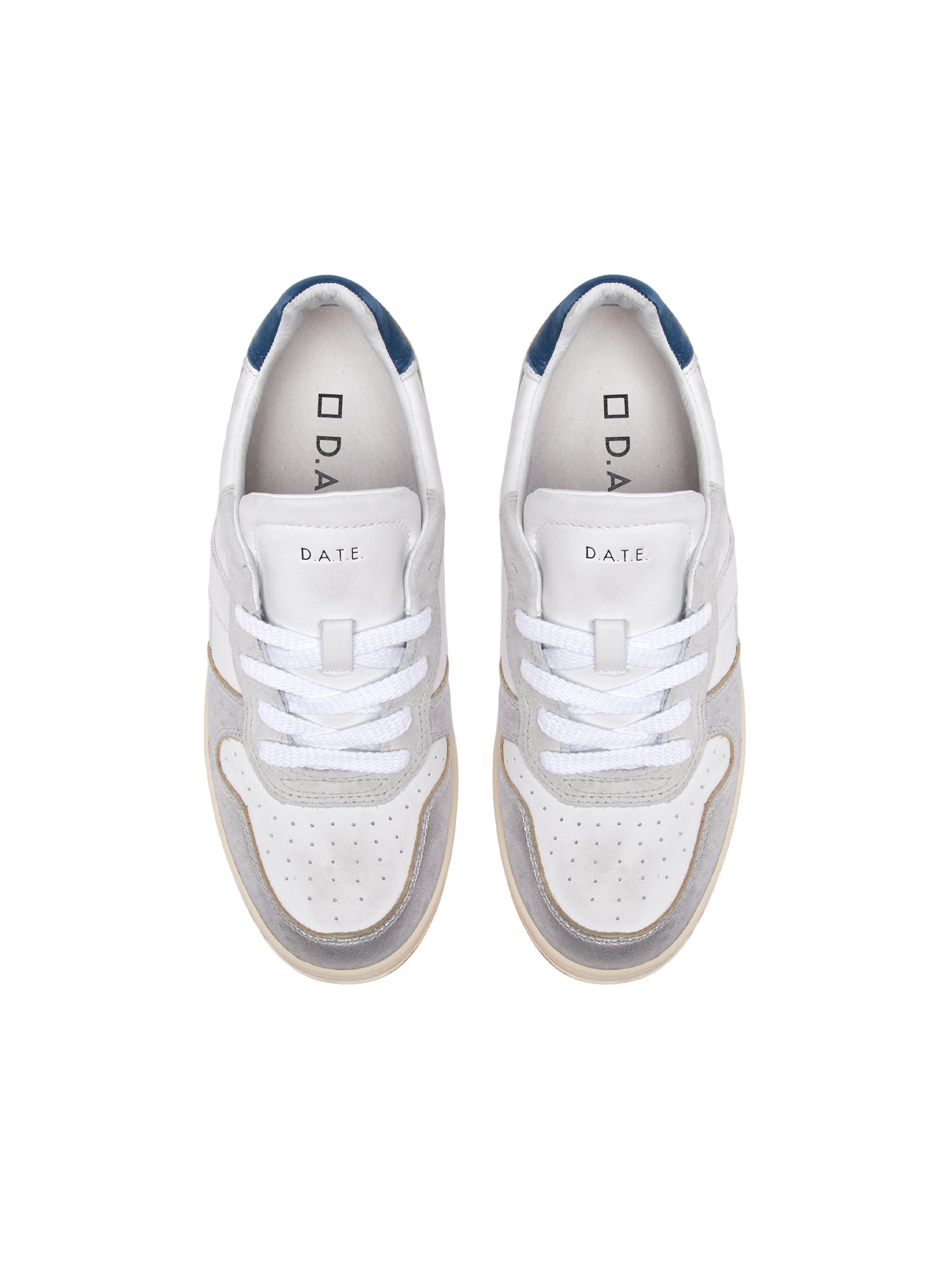 D.a.t.e. Court 2.0 Laminated Sneakers Bianco