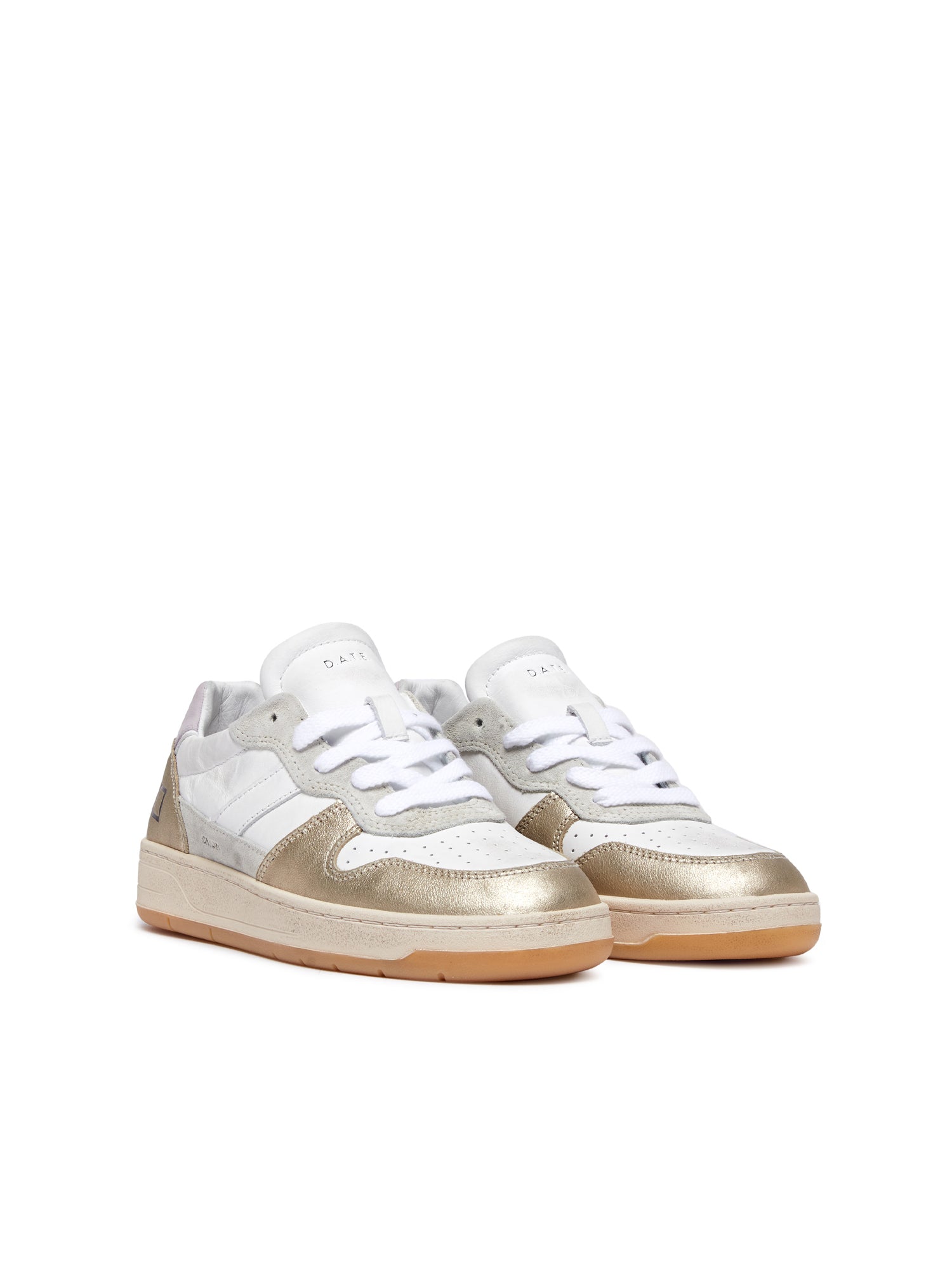 D.a.t.e. Court 2.0 Laminated Sneakers Bianco