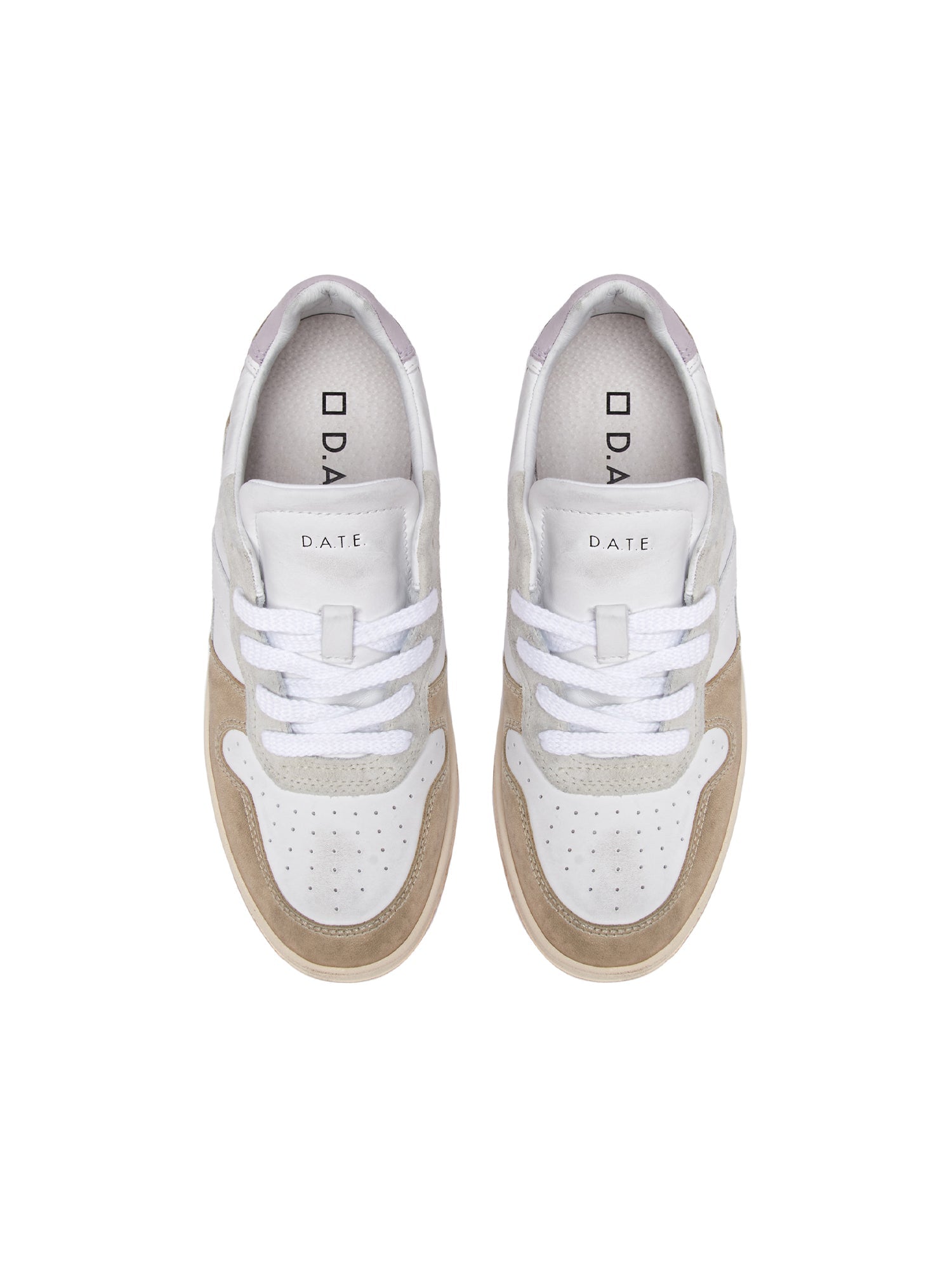 D.a.t.e. Court 2.0 Laminated Sneakers Bianco