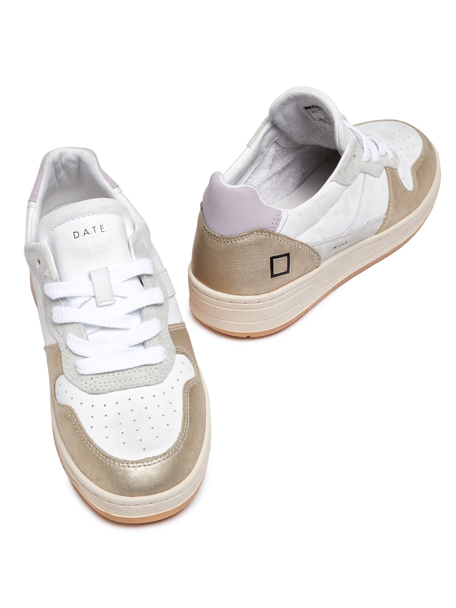 D.a.t.e. Court 2.0 Laminated Sneakers Bianco