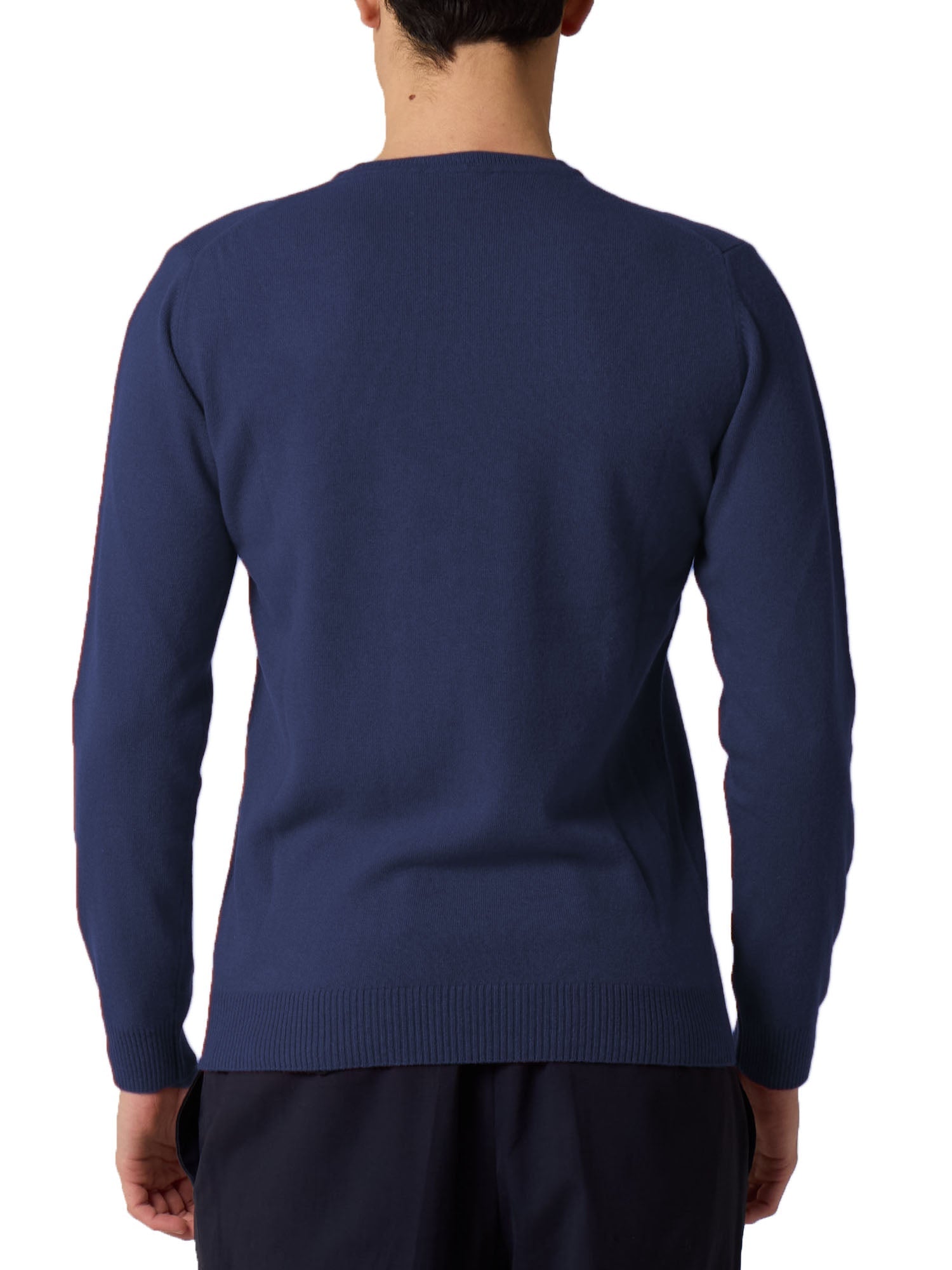 Daniele Fiesoli Paricollo Rasato Merino Cashmere Blu