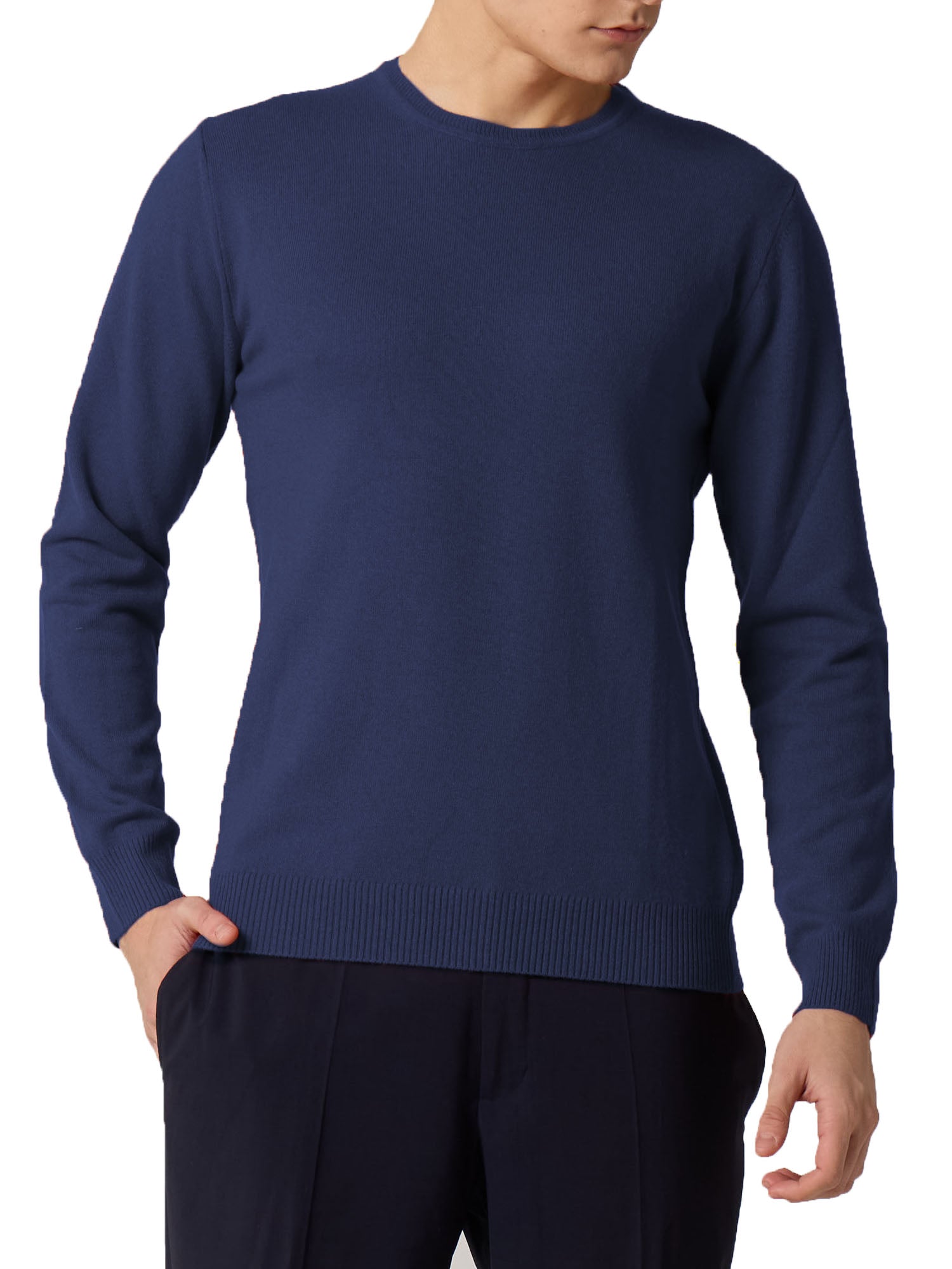 Daniele Fiesoli Paricollo Rasato Merino Cashmere Blu