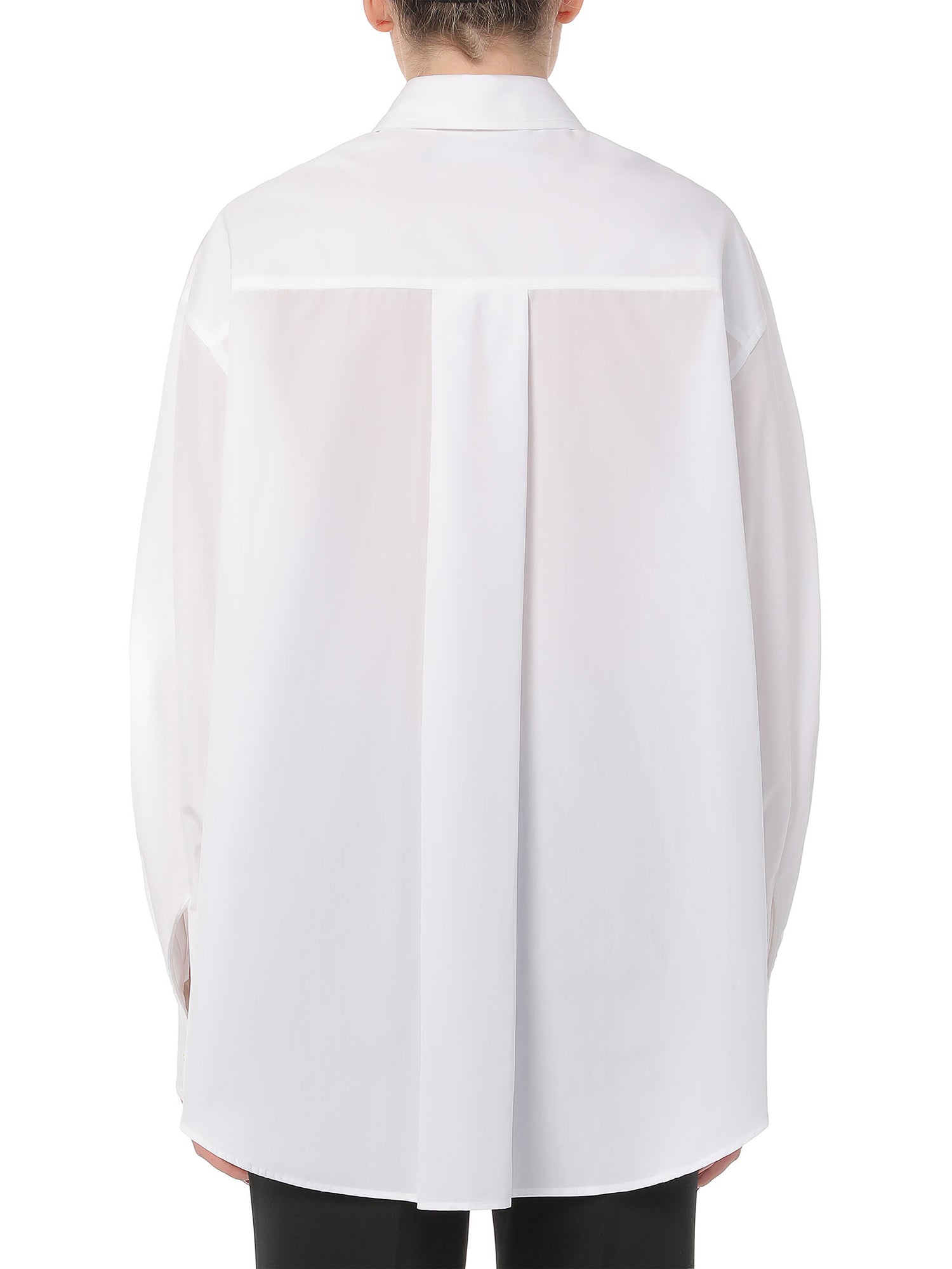 Department Five Dark Camicia Over Plastron Popeline Bianco