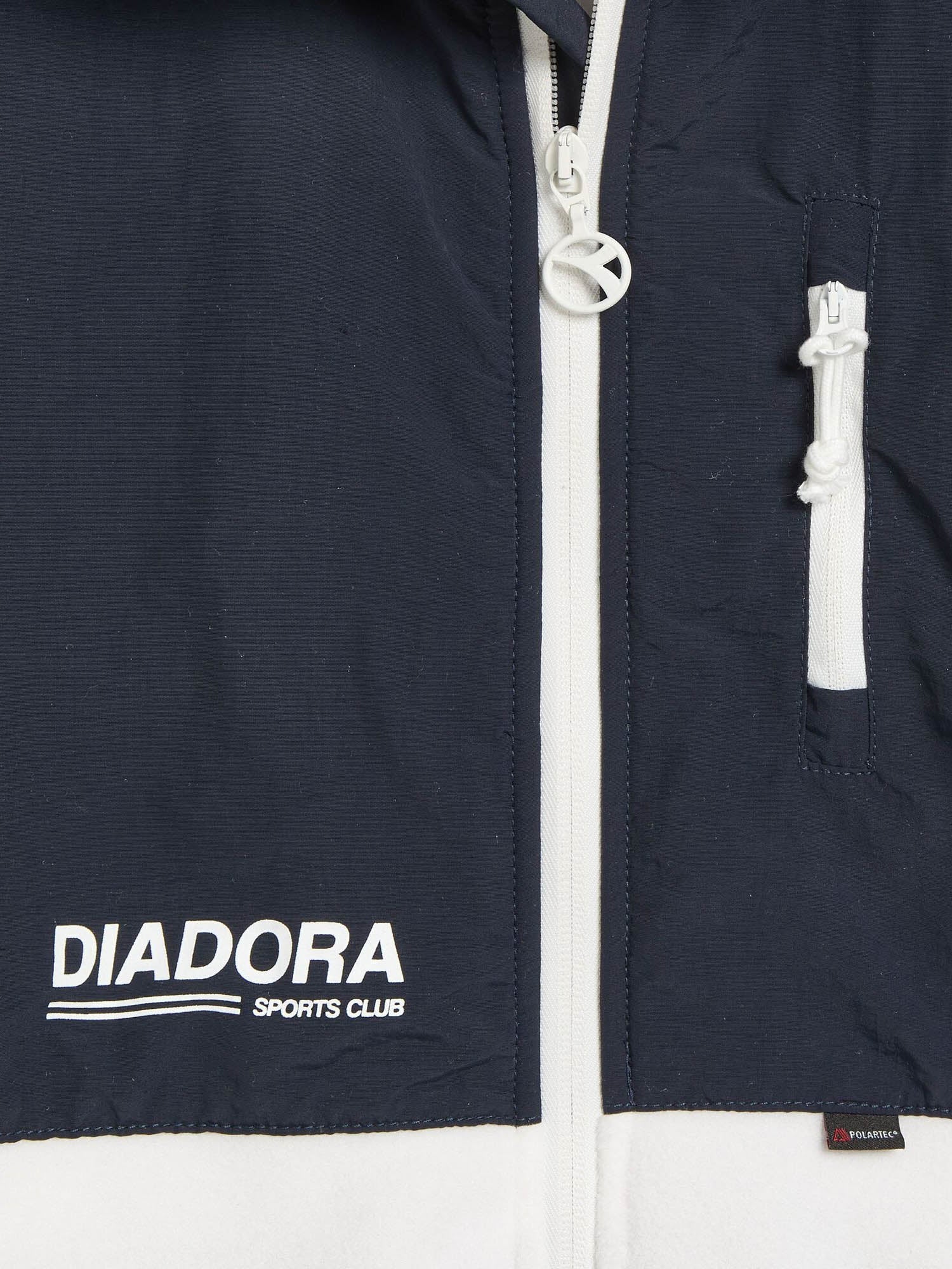 Diadora Hoodie Sherpa Legacy Blu