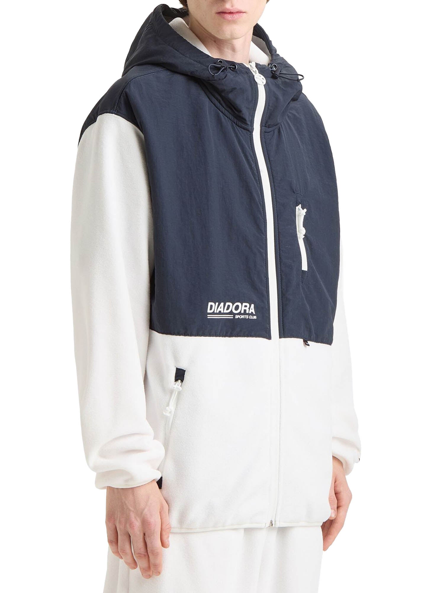 Diadora Hoodie Sherpa Legacy Blu