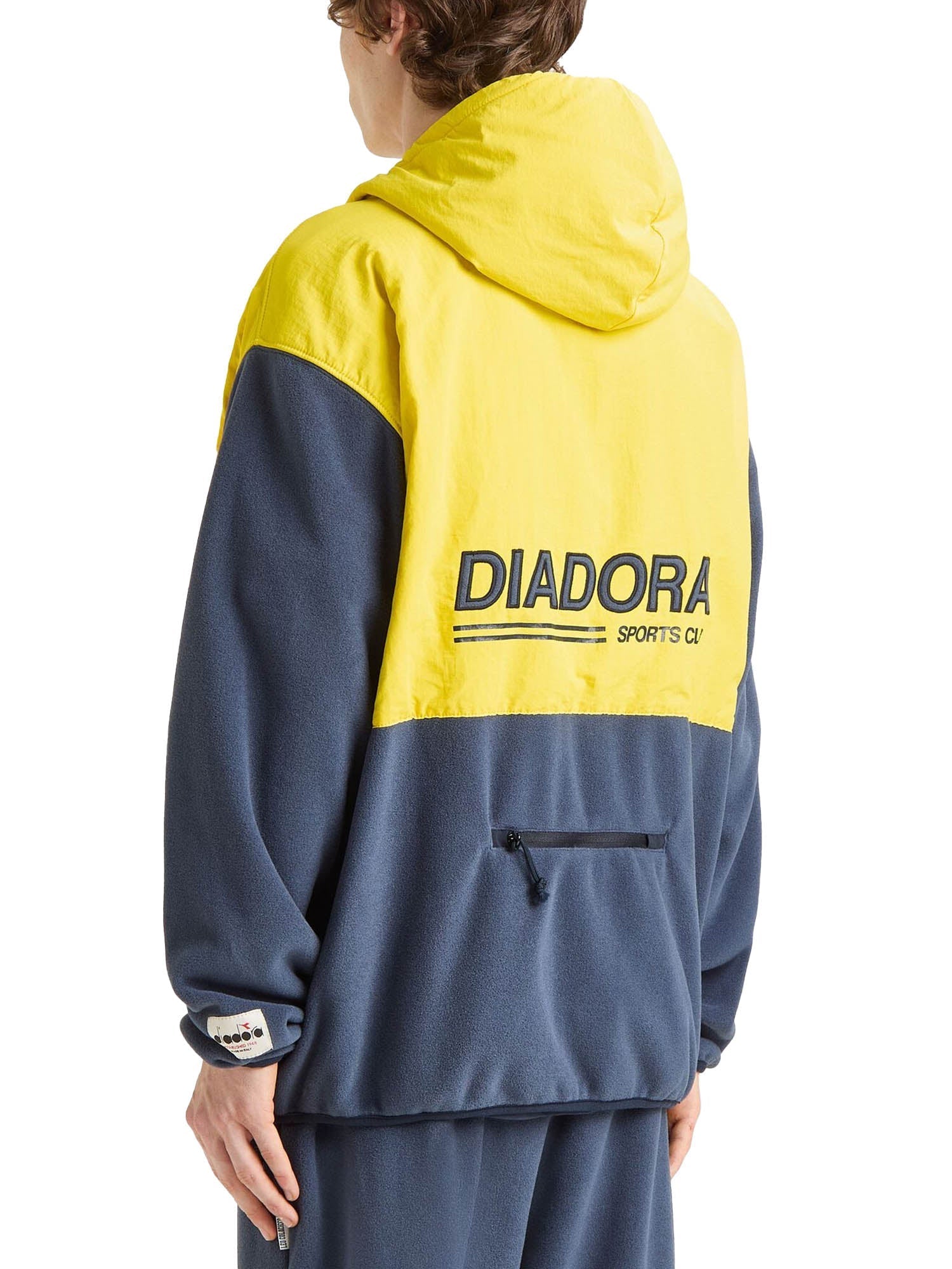 Diadora Hoodie Sherpa Legacy Giallo