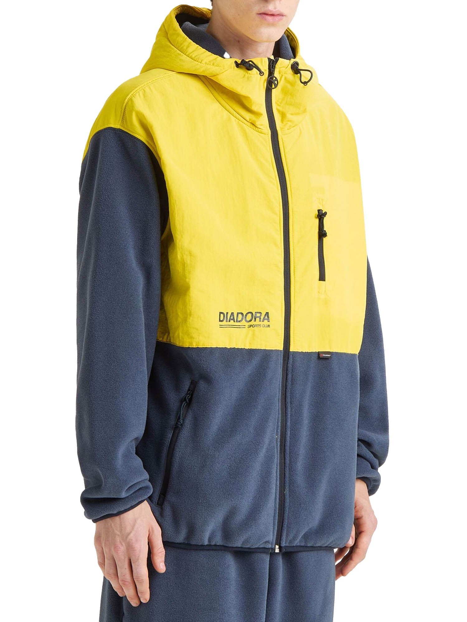 Diadora Hoodie Sherpa Legacy Giallo