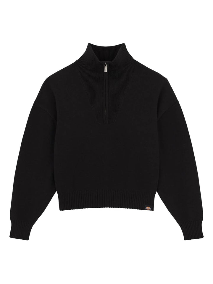 Dickies Maglione East Helena Rib 1/4 Zip Nero