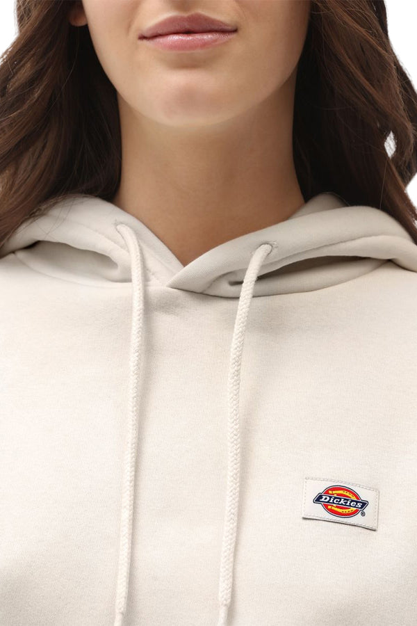 Dickies OAKPORT CROPPED HOODIE Bianco