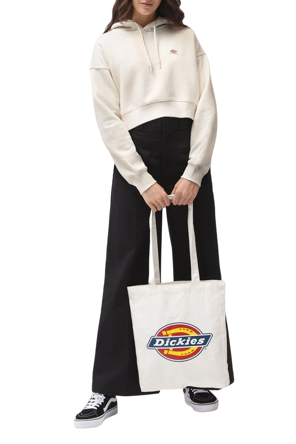 Dickies OAKPORT CROPPED HOODIE Bianco