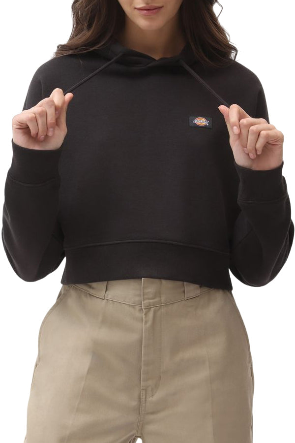 Dickies OAKPORT CROPPED HOODIE Nero