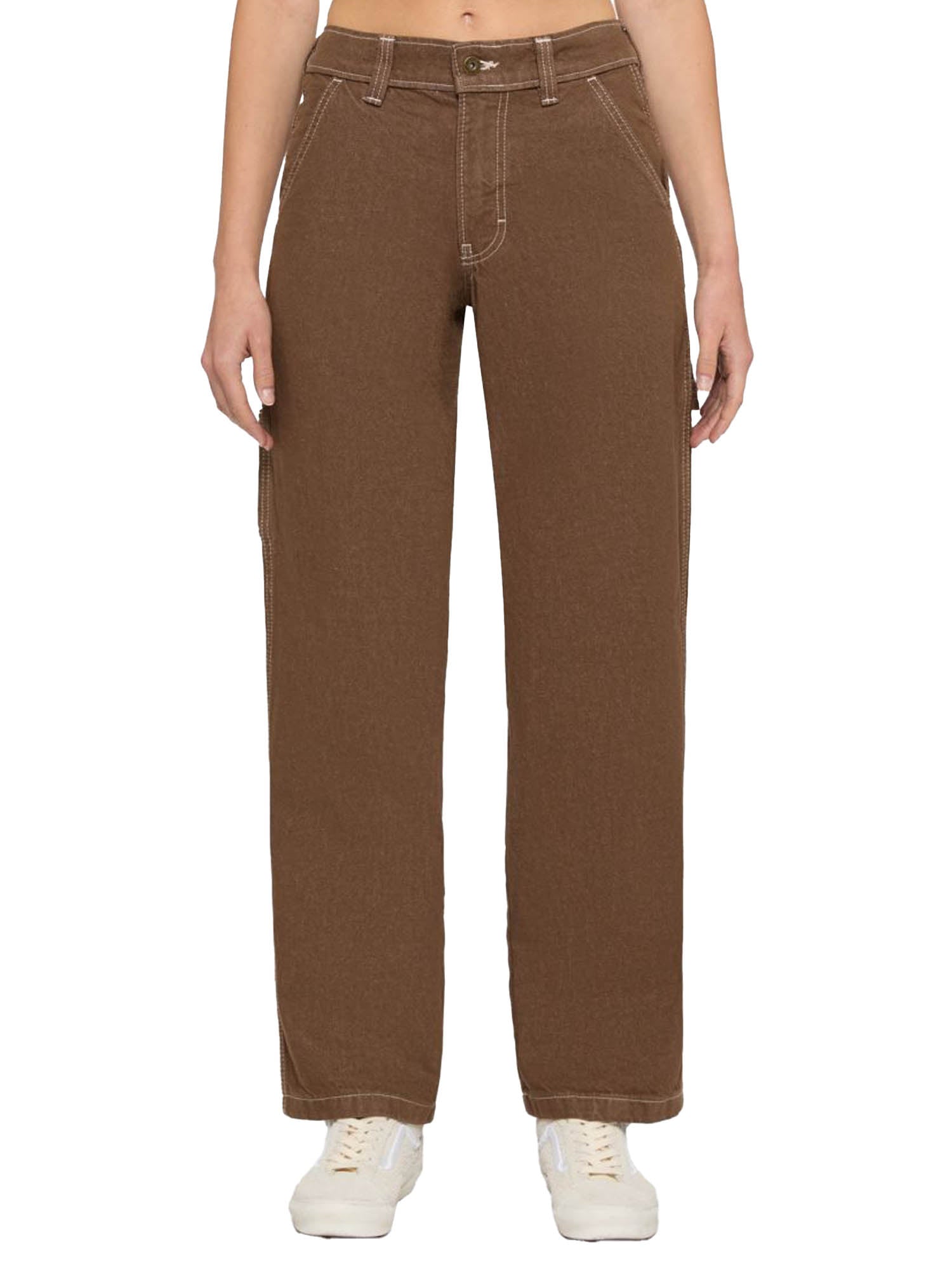 Dickies Pantaloni Carpenter Stevensville da donna Marrone