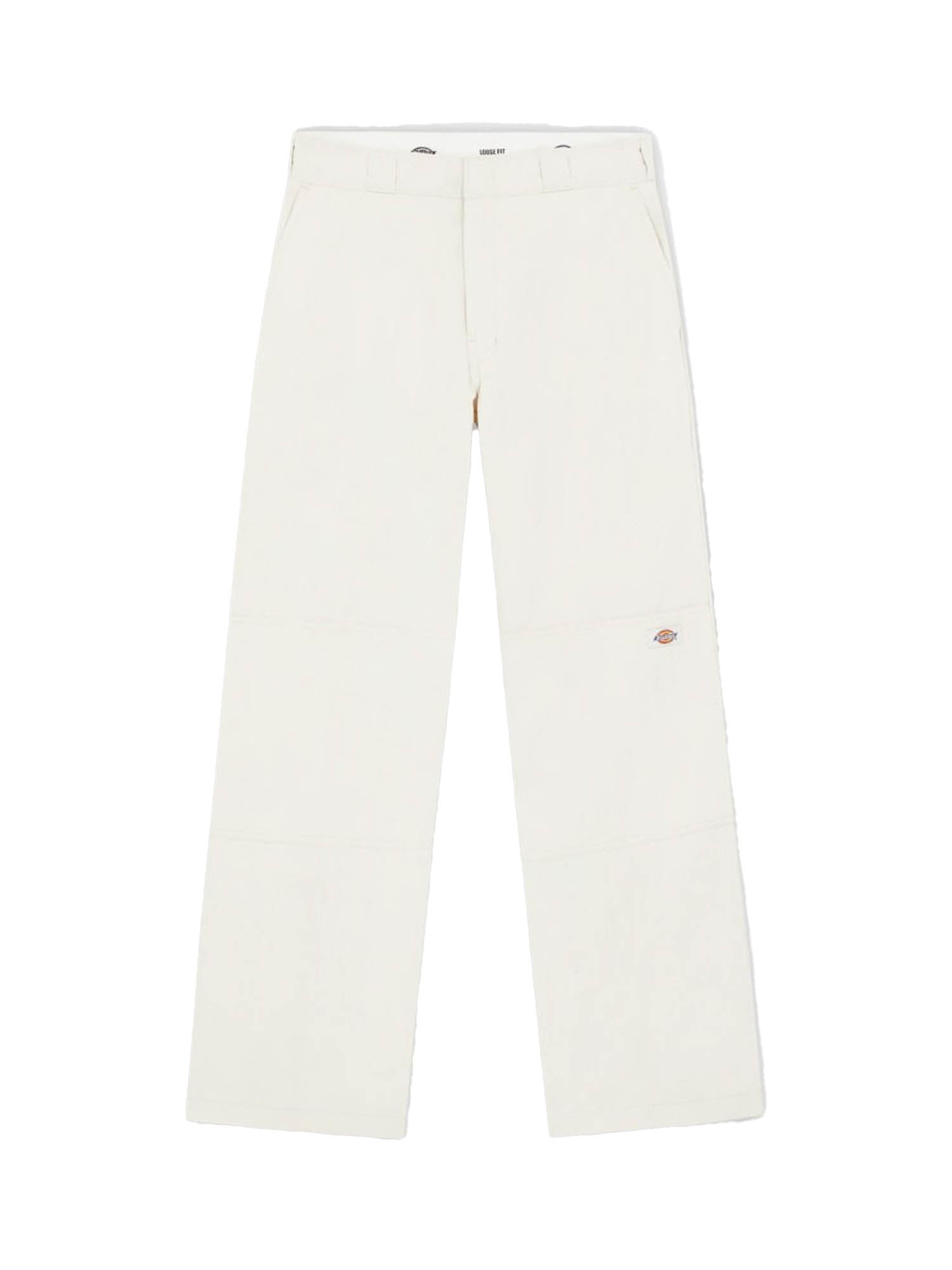 Dickies Pantaloni Da Lavoro Double Knee Bianco