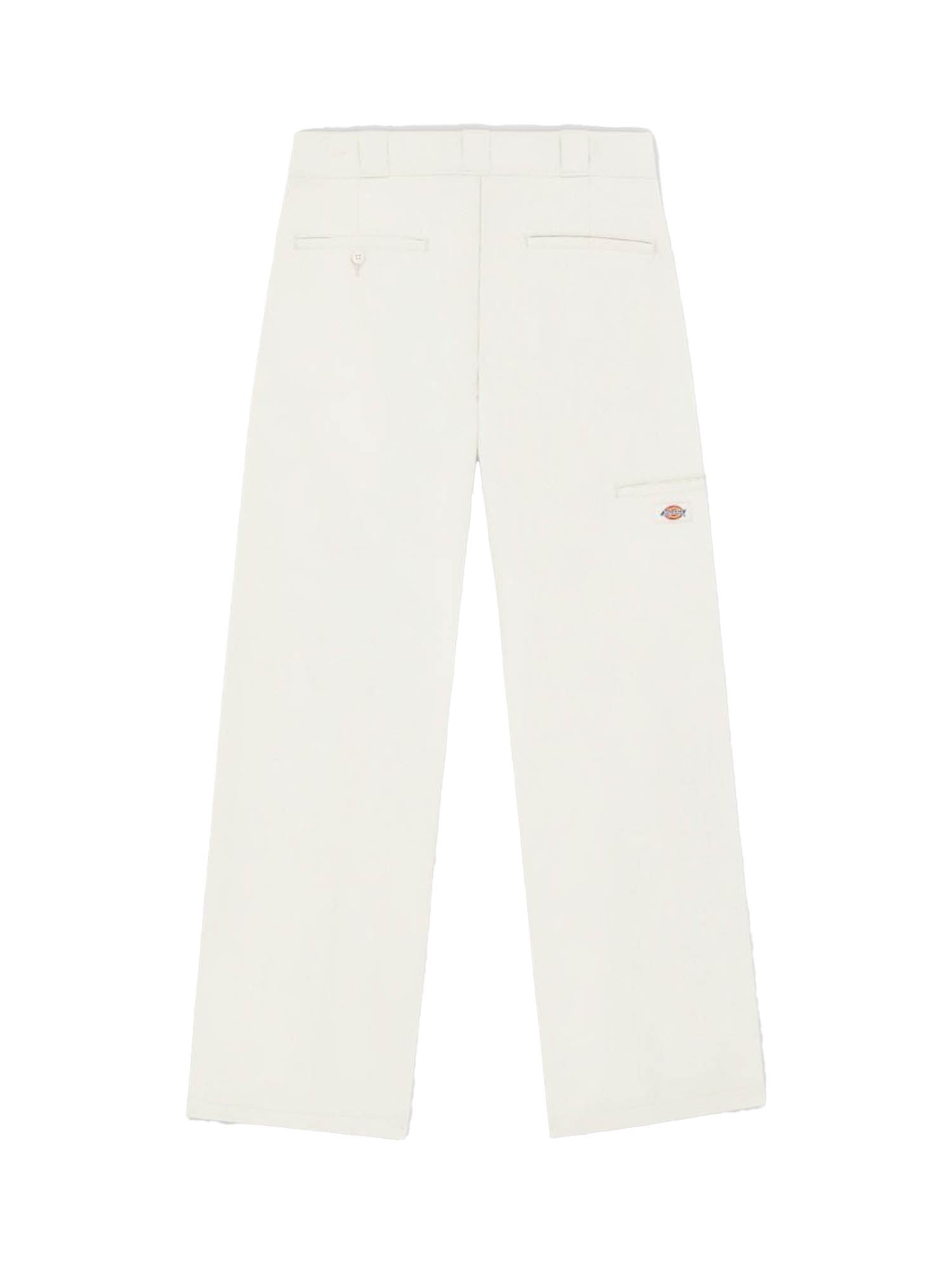 Dickies Pantaloni Da Lavoro Double Knee Bianco