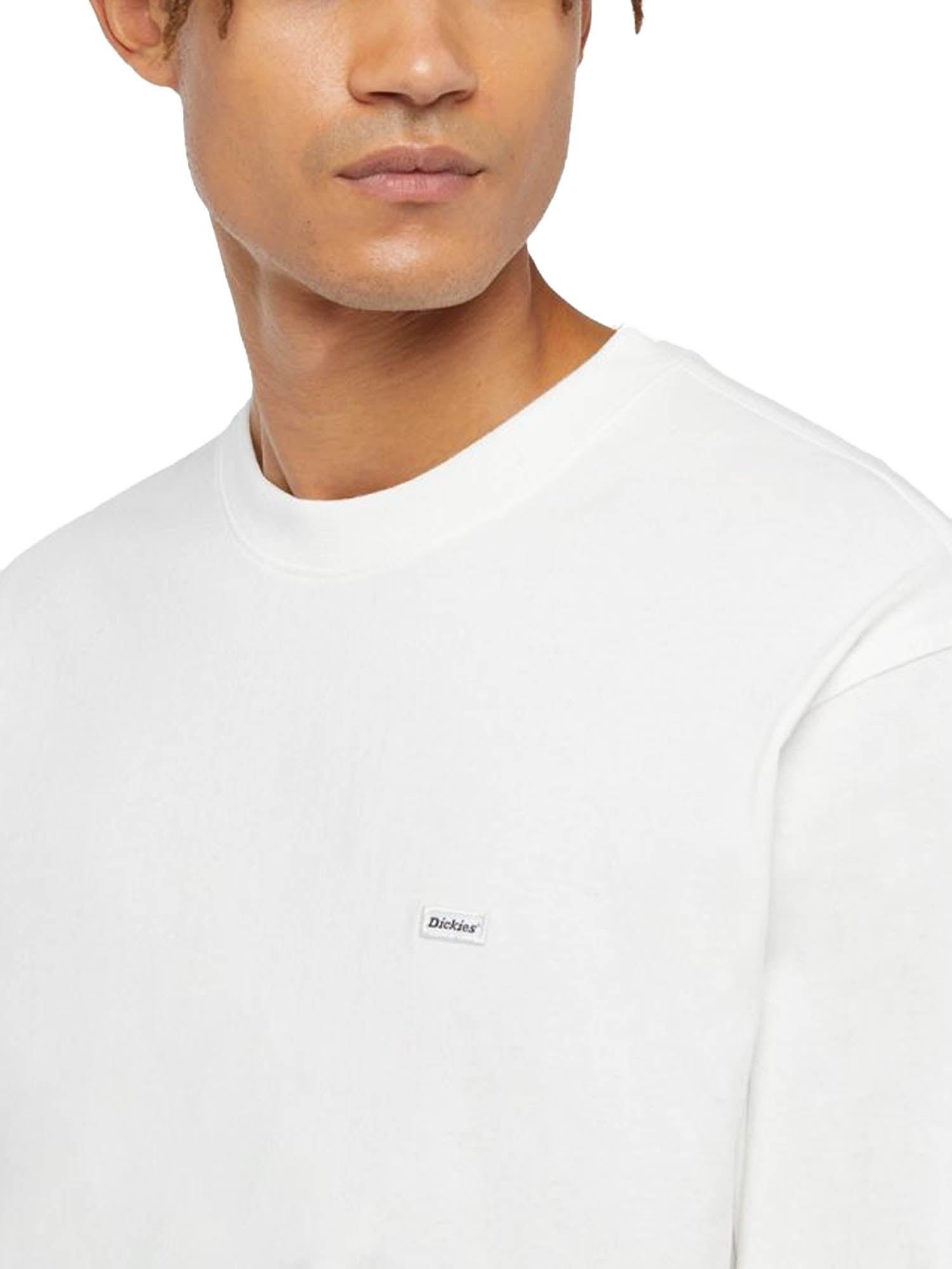 Dickies T-Shirt A Maniche Lunghe Clancy Heavyweight Bianco