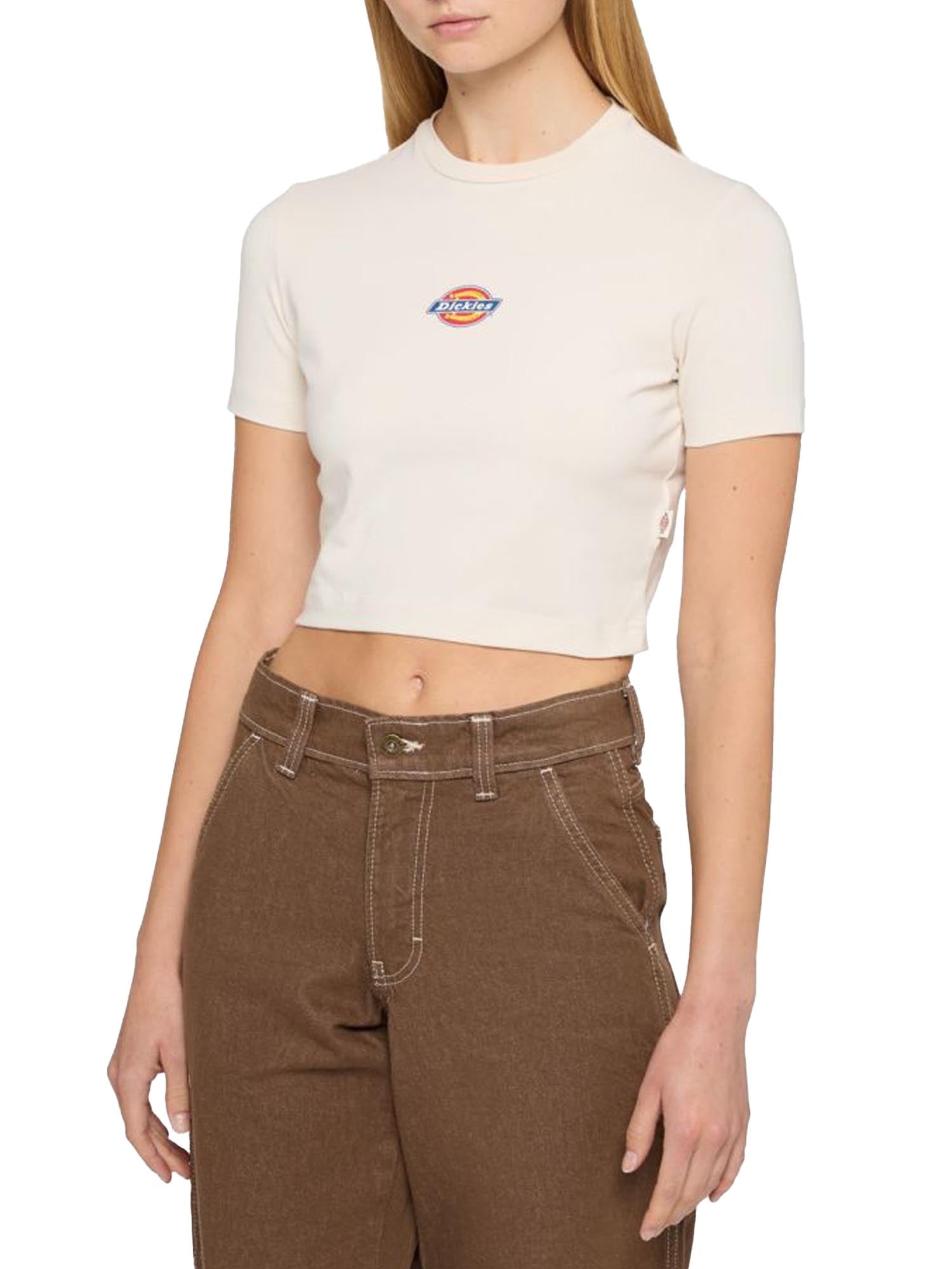 Dickies T-Shirt Maple Valley A Maniche Corte Bianco