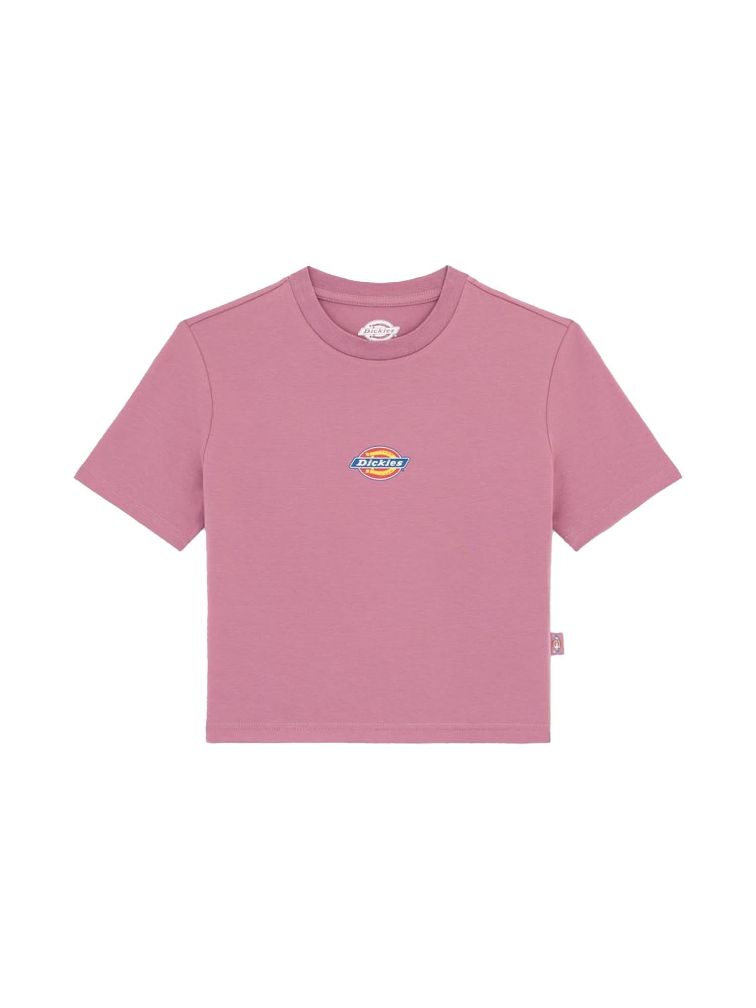 Dickies T-Shirt Maple Valley A Maniche Corte Rosa