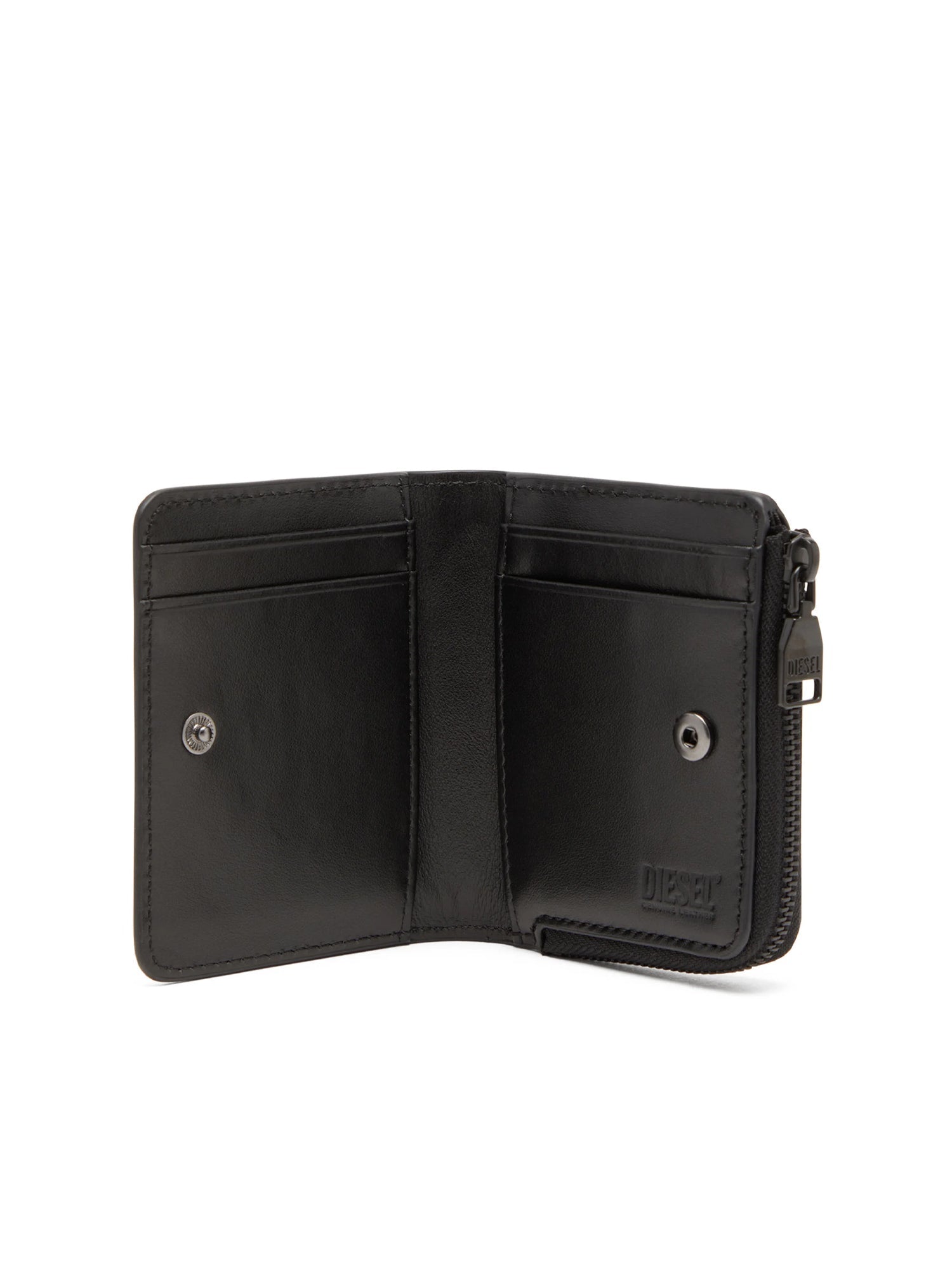 Diesel Holi D Card Hodler Zip L Wallet Nero