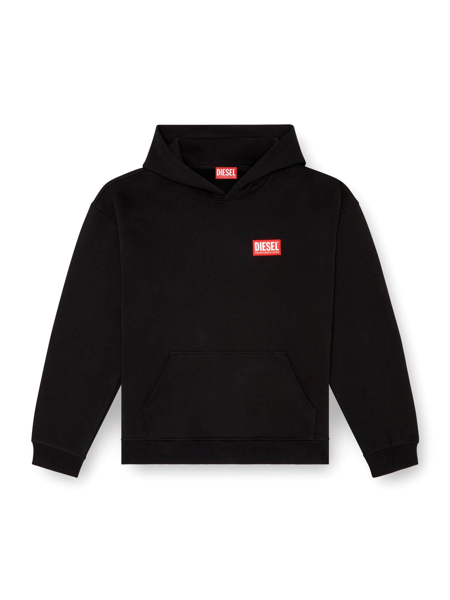 Diesel S Boxt Hood Lab Felpa Nero