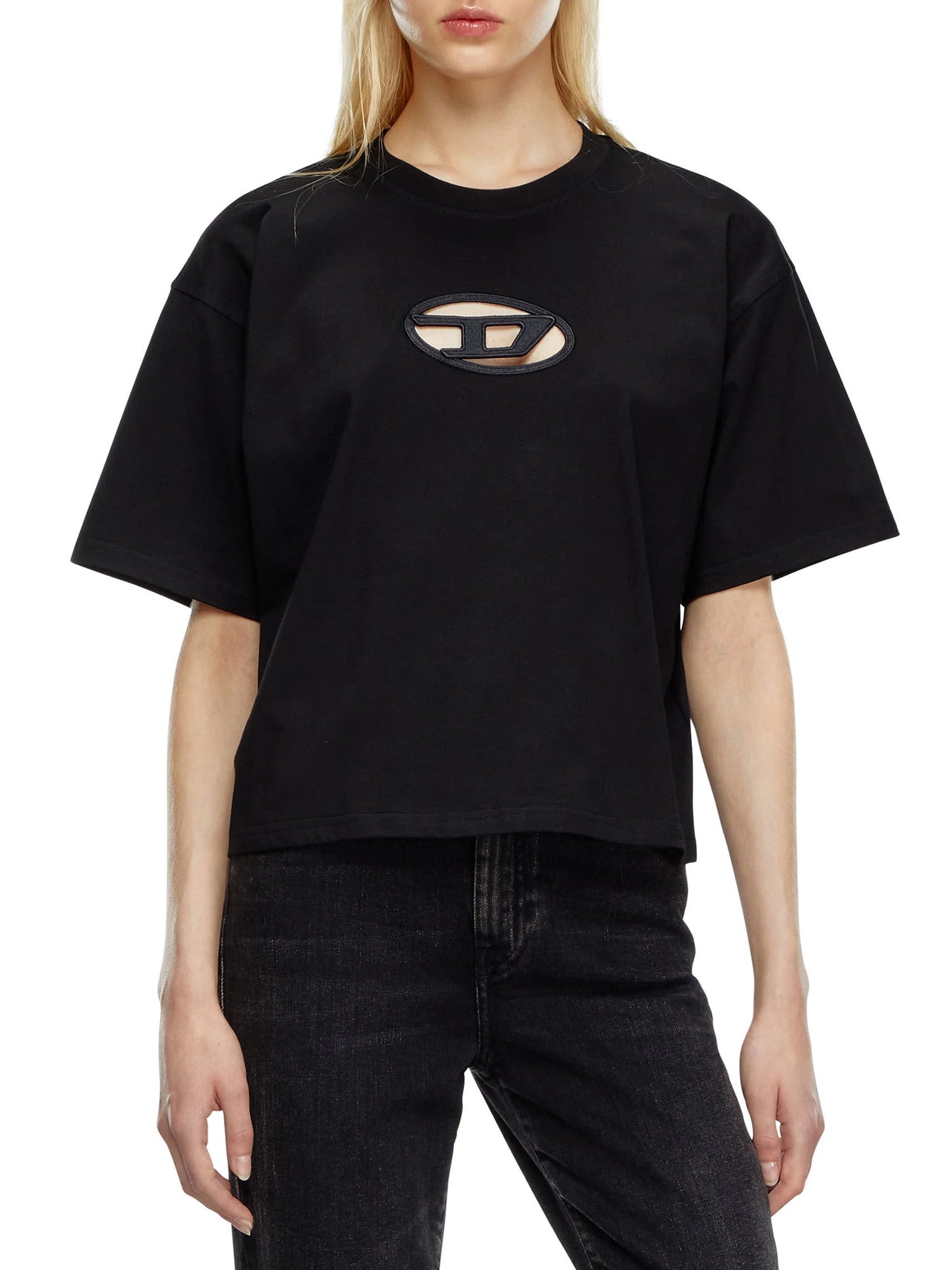 Diesel T-Buxt Crop Od Maglietta Nero