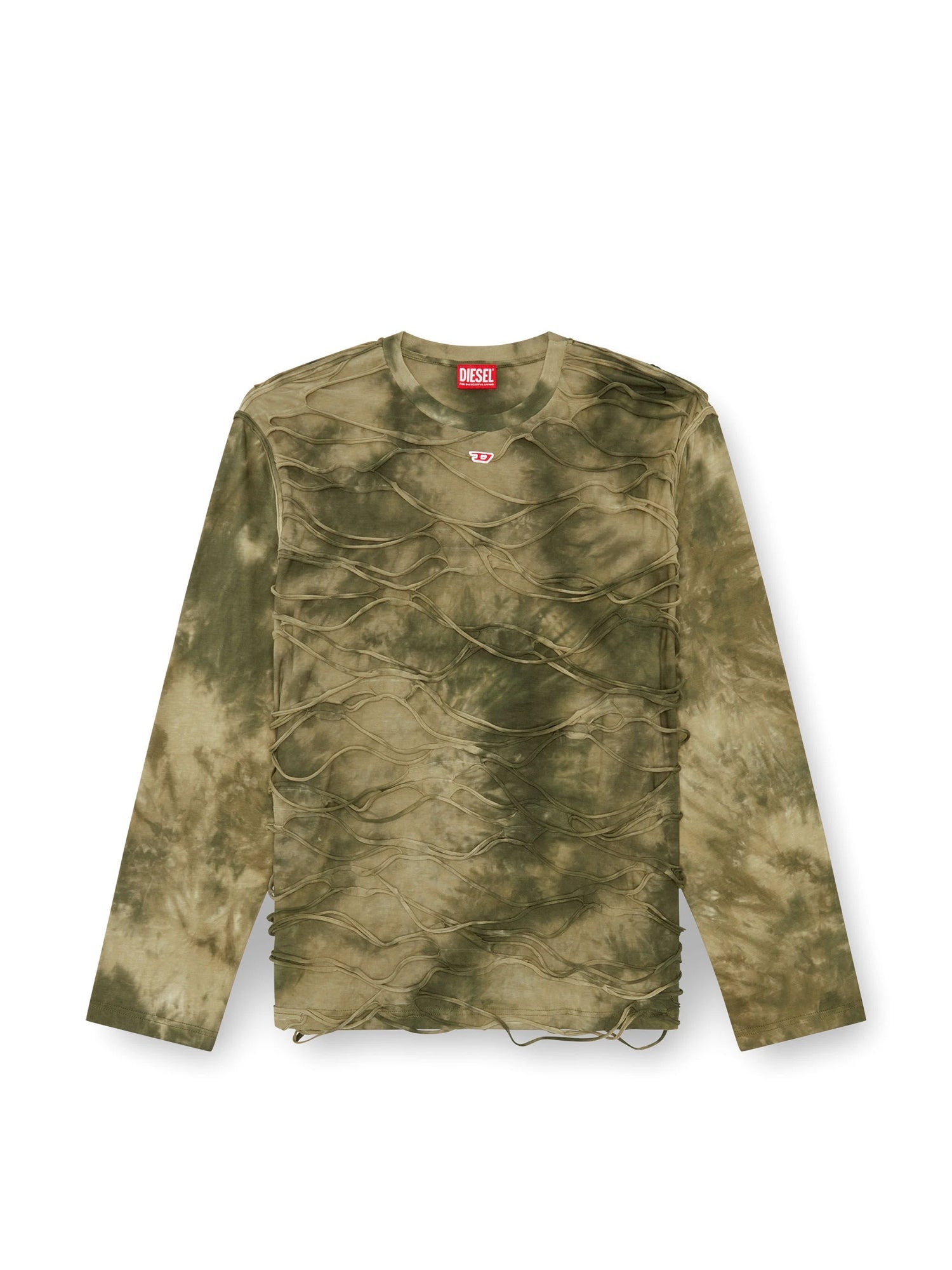 Diesel T Cranet Ls Maglietta Verde